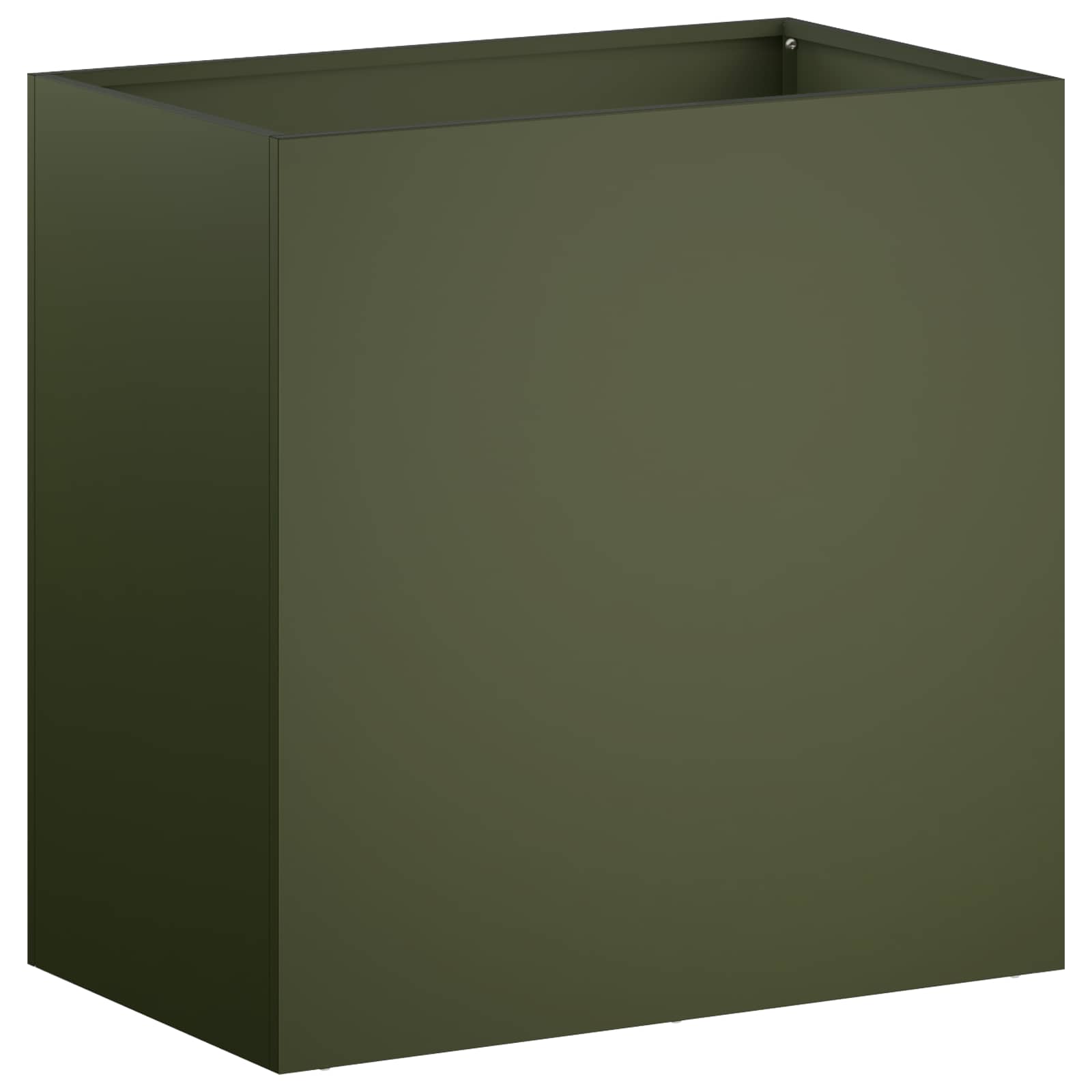 Kerti cserép 2 db olajzöld 50 x 30 x 50 cm