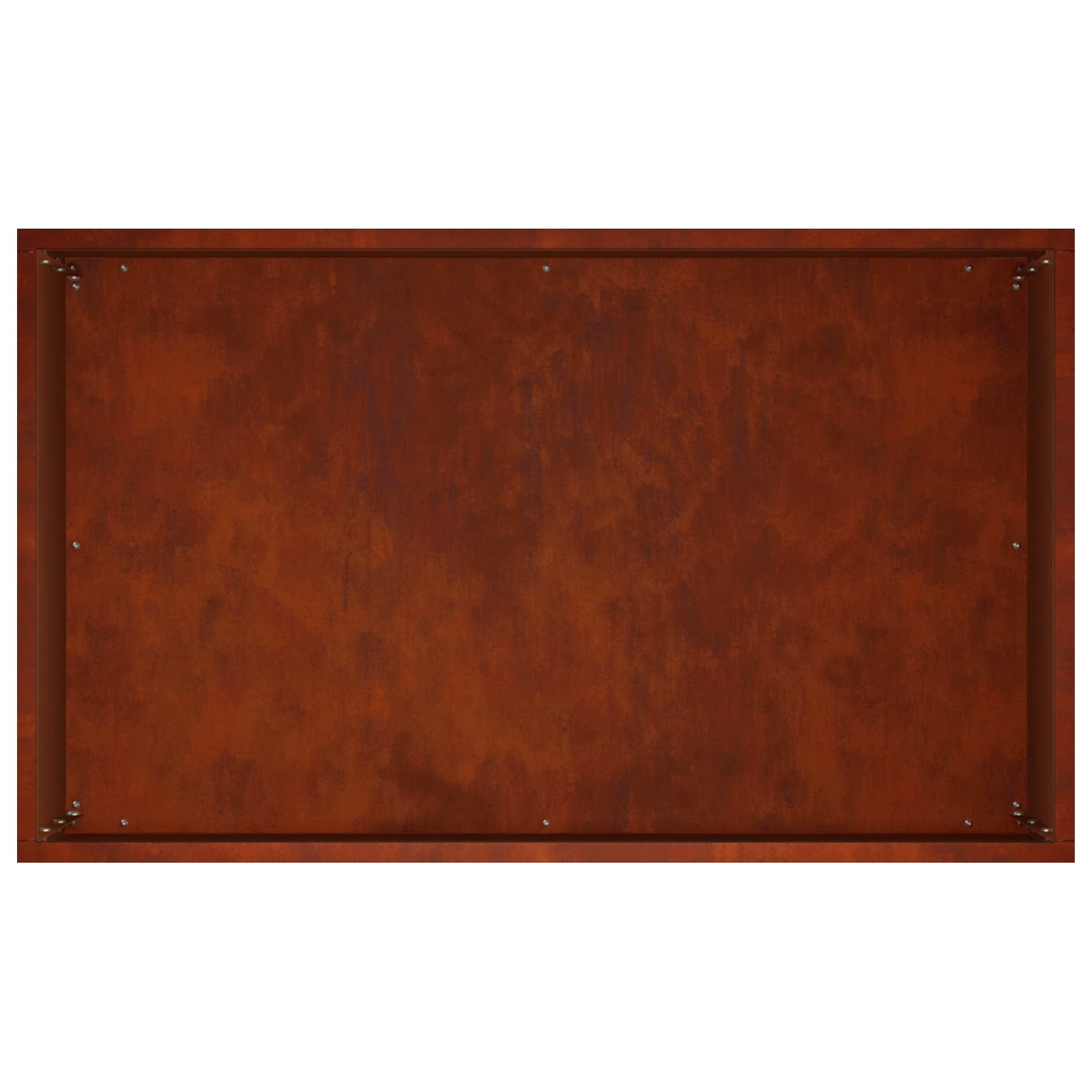Kerti cserép rozsdás 50 x 30 x 50 cm időjárásálló acél