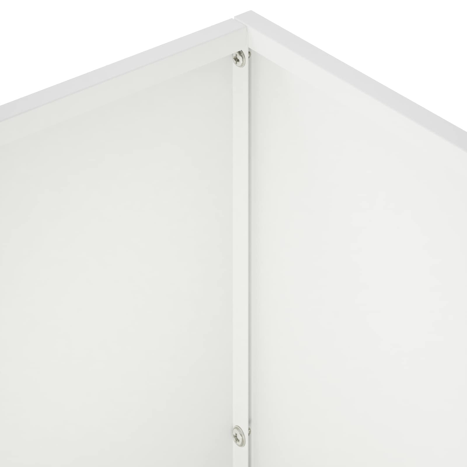 Kerti cserép fehér 60 x 30 x 50 cm hidegen hengerelt acél