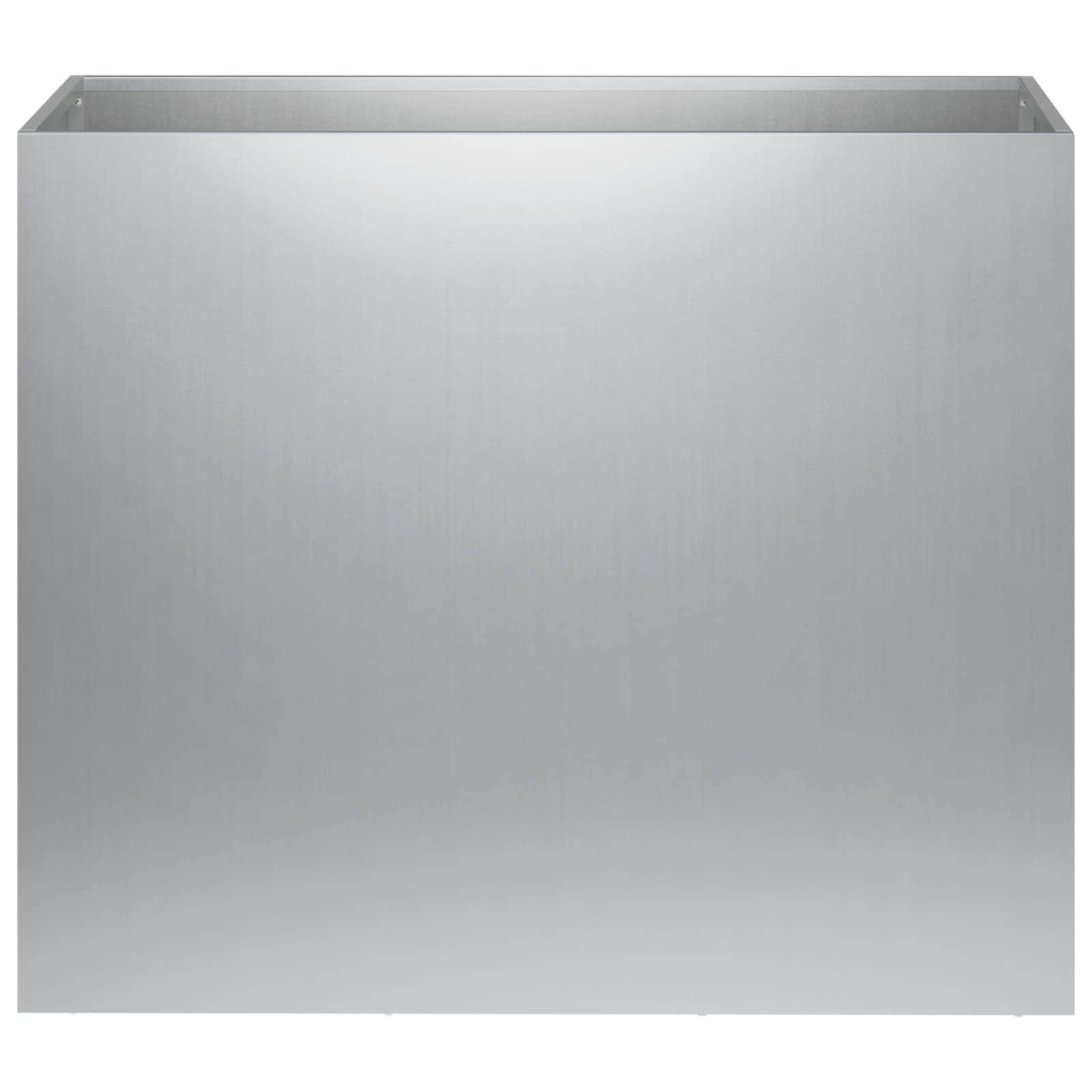 Kerti cserép 2 db ezüst 60 x 30 x 50 cm horganyzott acél