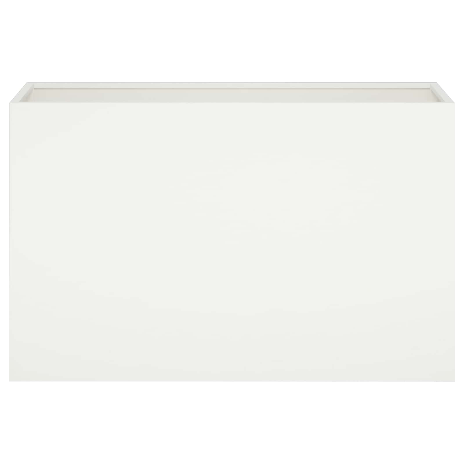 Kerti cserép 2 db fehér 80 x 30 x 40 cm hidegen hengerelt acél