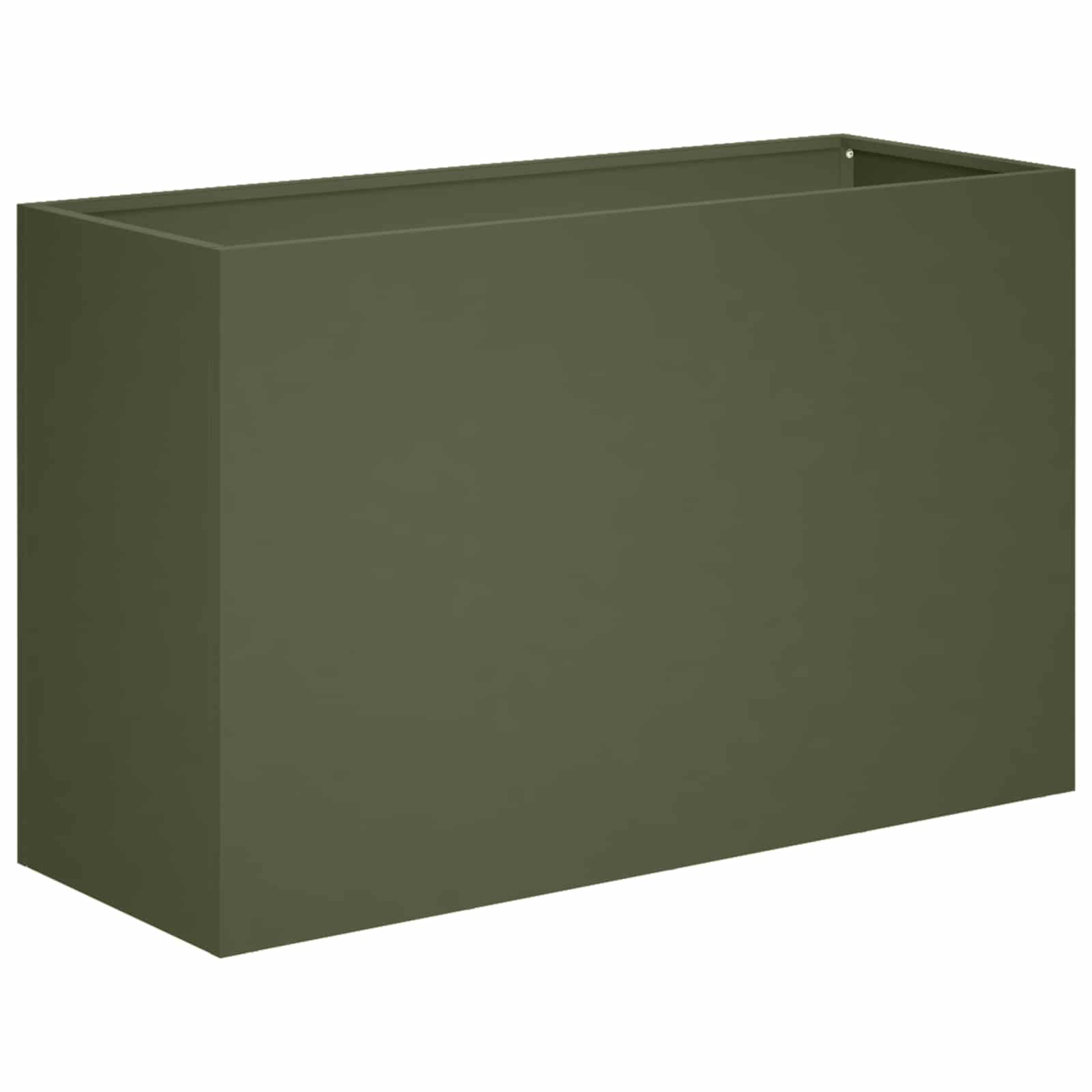 Kerti cserép 2 db olajzöld 80 x 30 x 40 cm
