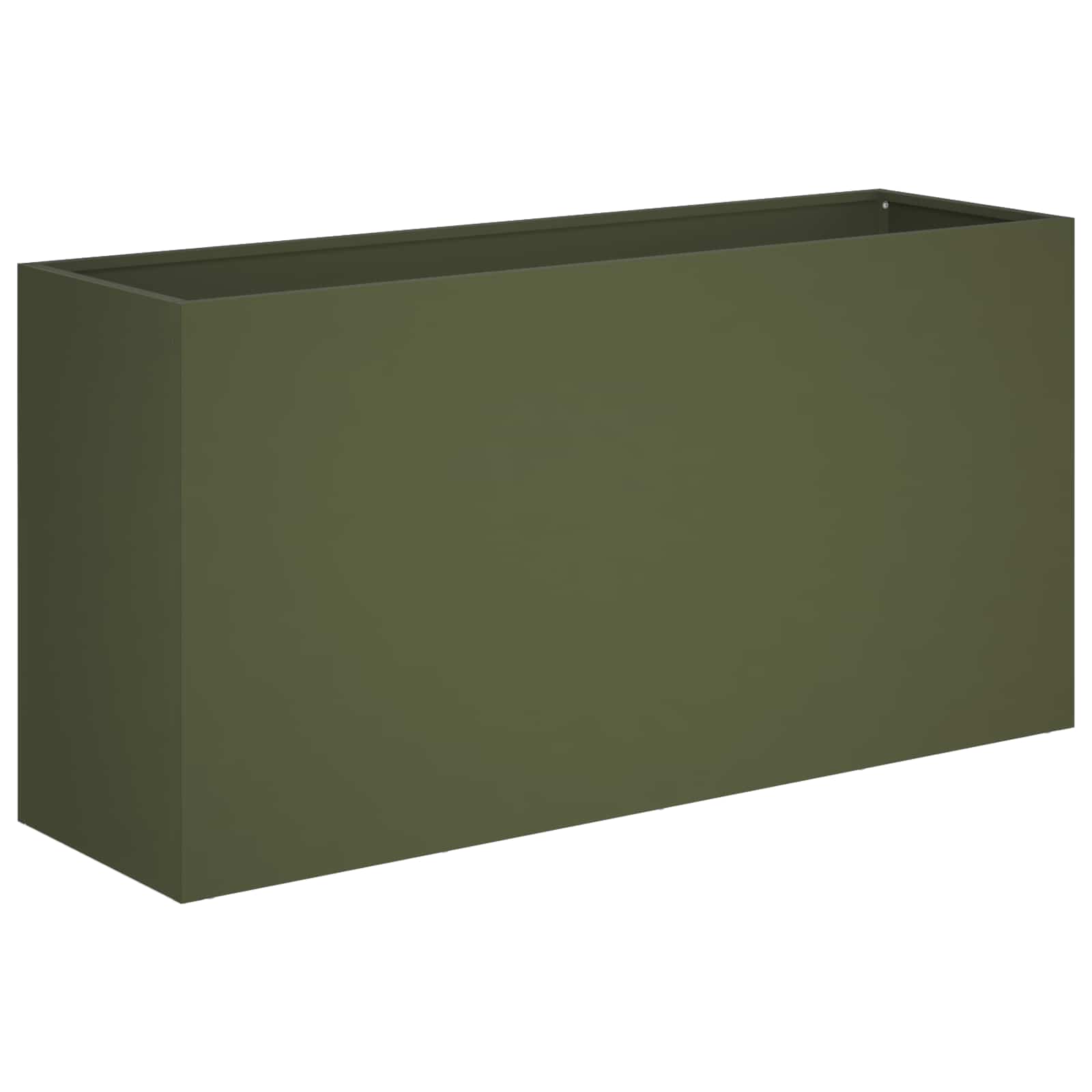 Kerti cserép 2 db olajzöld 100 x 30 x 40 cm