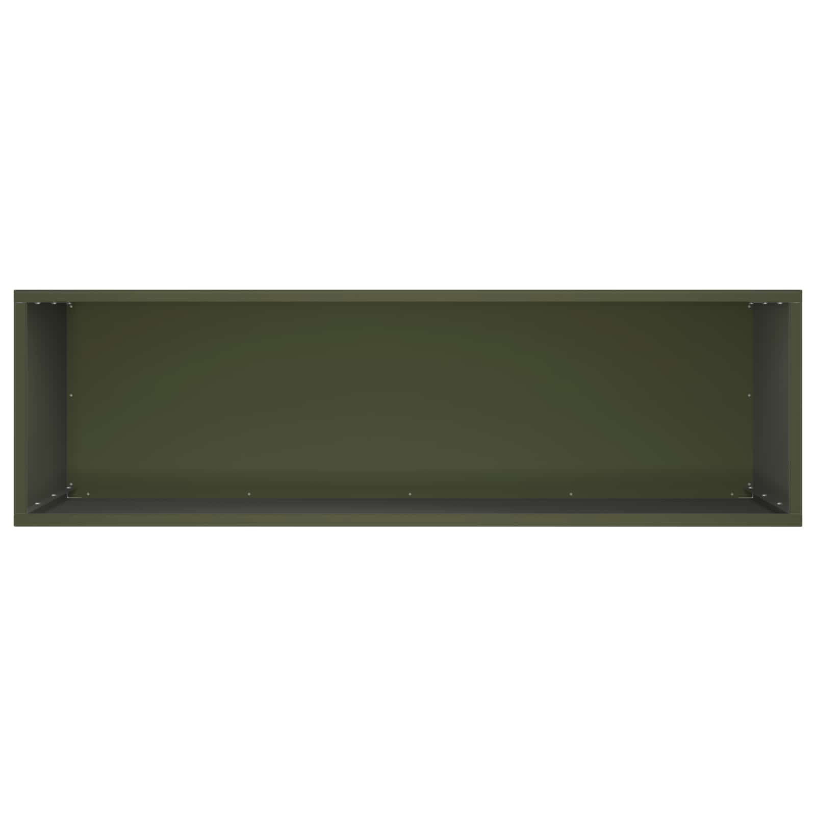 Kerti cserép 2 db olajzöld 100 x 30 x 40 cm