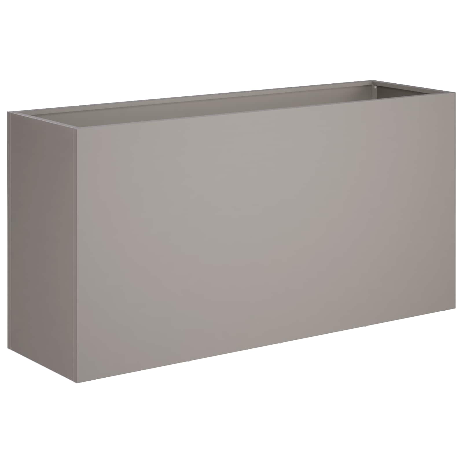 Kerti cserép 2 db rozsdás 100 x 30 x 40 cm időjárásálló acél