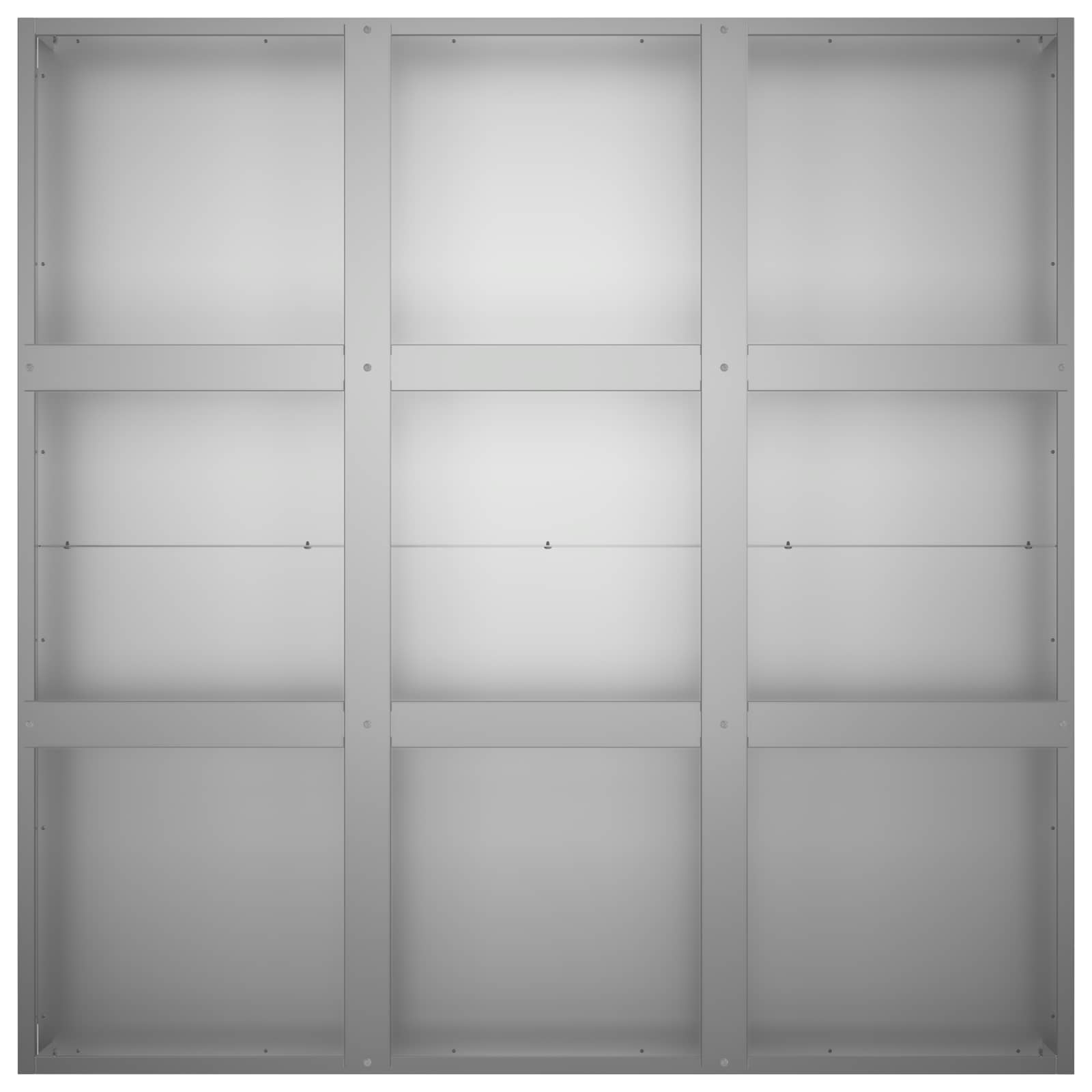 Kerti cserép ezüst 100 x 100 x 50 cm horganyzott acél