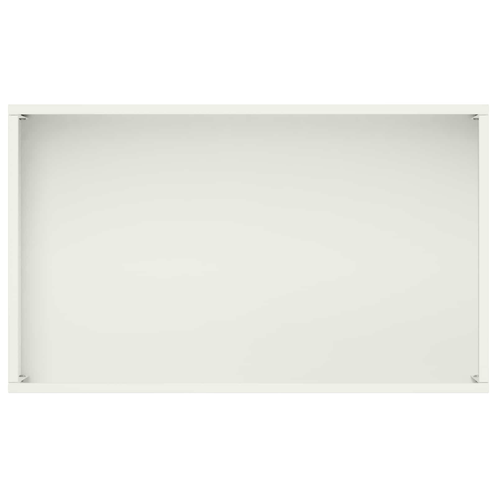 Kerti cserép 2 db fehér 50 x 30 x 75 cm hidegen hengerelt acél