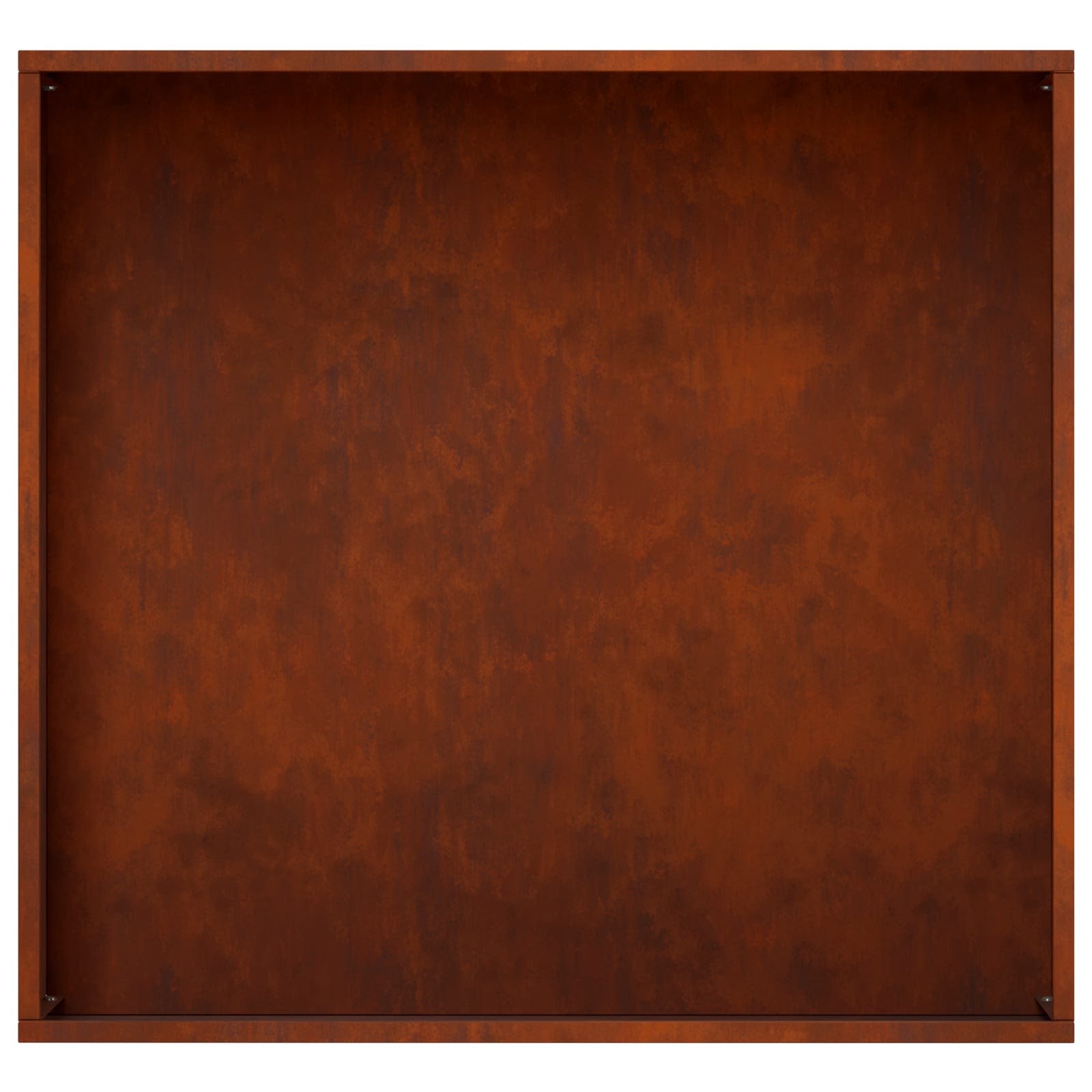 Kerti cserép rozsdás 50 x 50 x 49 cm időjárásálló acél