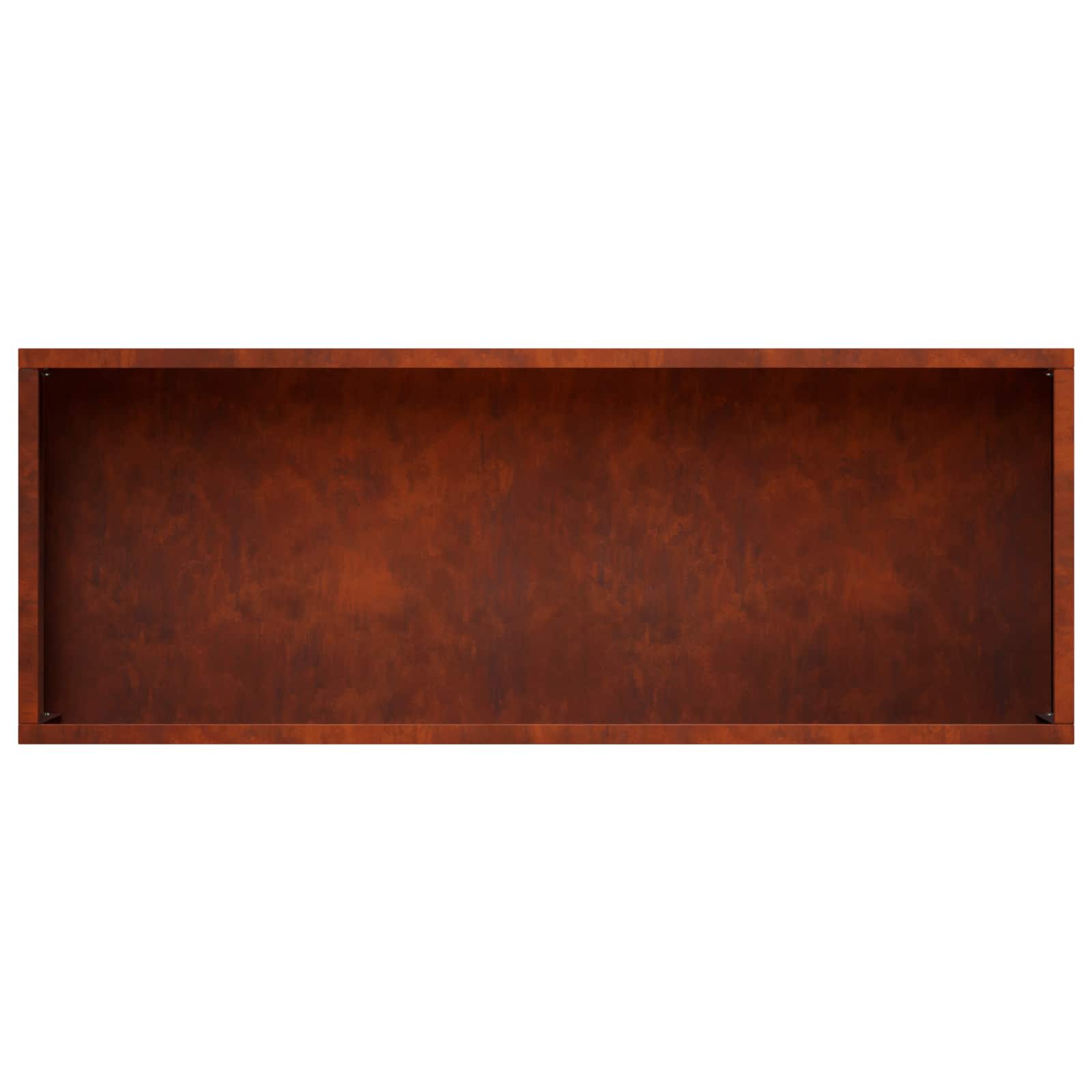 Kerti cserép 2 db rozsdás 80 x 30 x 49 cm időjárásálló acél