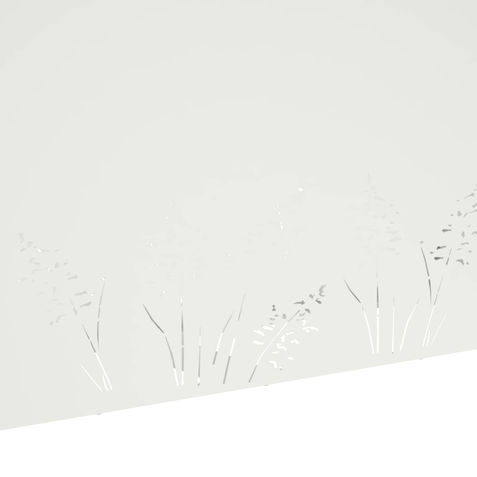 Kerti cserép 2 db fehér 100 x 20 x 49 cm hidegen hengerelt acél