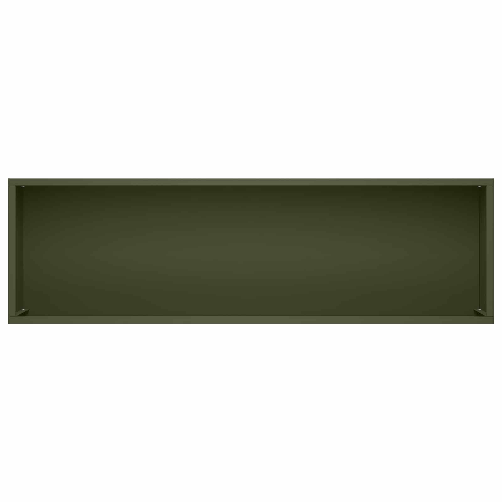 Kerti cserép 2 db olajzöld 100 x 20 x 49 cm