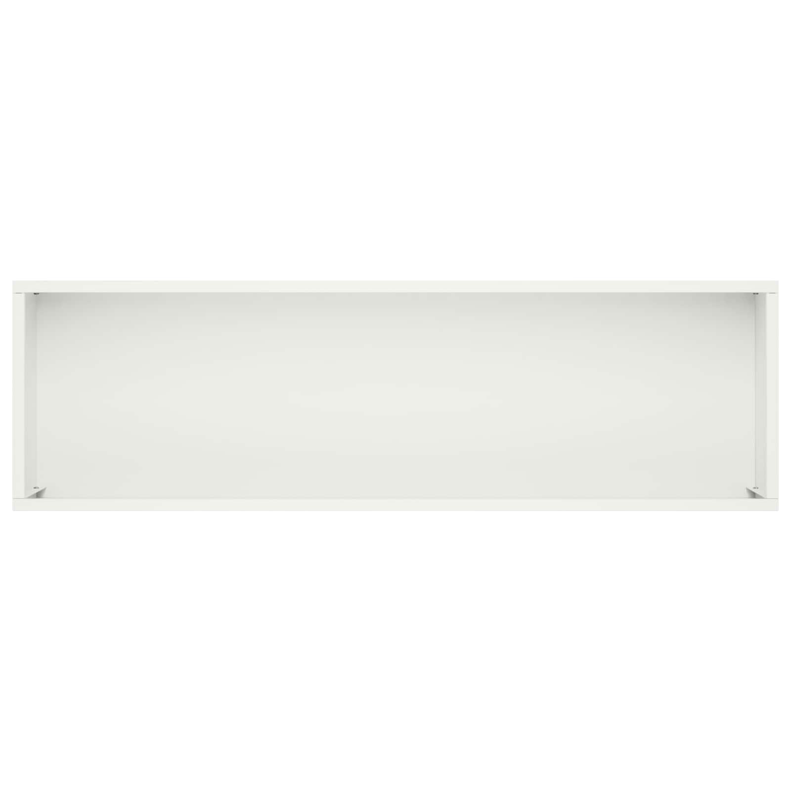 Kerti cserép 2 db fehér 100 x 30 x 49 cm hidegen hengerelt acél