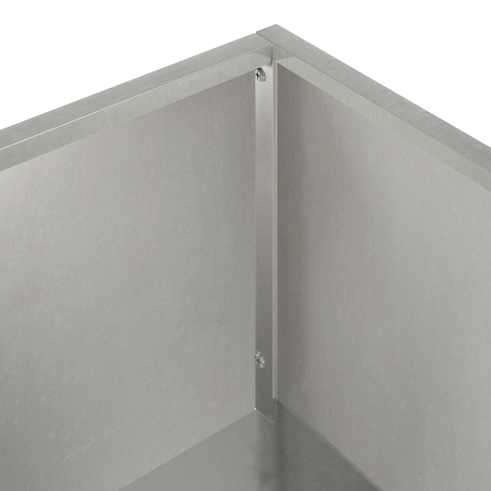Kerti cserép 2 db ezüst 100 x 30 x 49 cm rozsdamentes acél