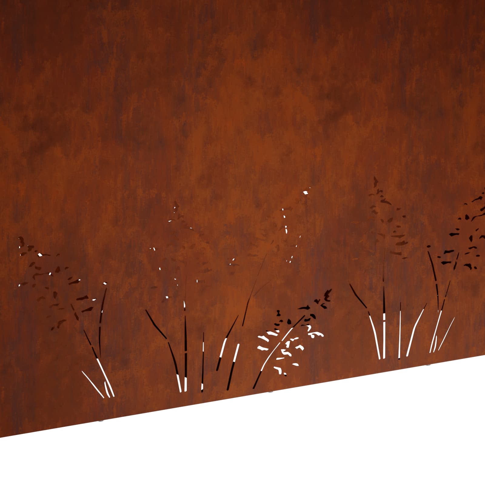 Kerti cserép rozsdás 100 x 30 x 49 cm időjárásálló acél
