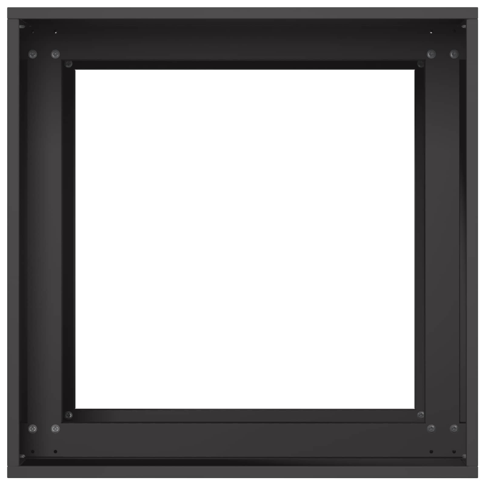 Kerti cserép fekete 40 x 40 x 60 cm hidegen hengerelt acél
