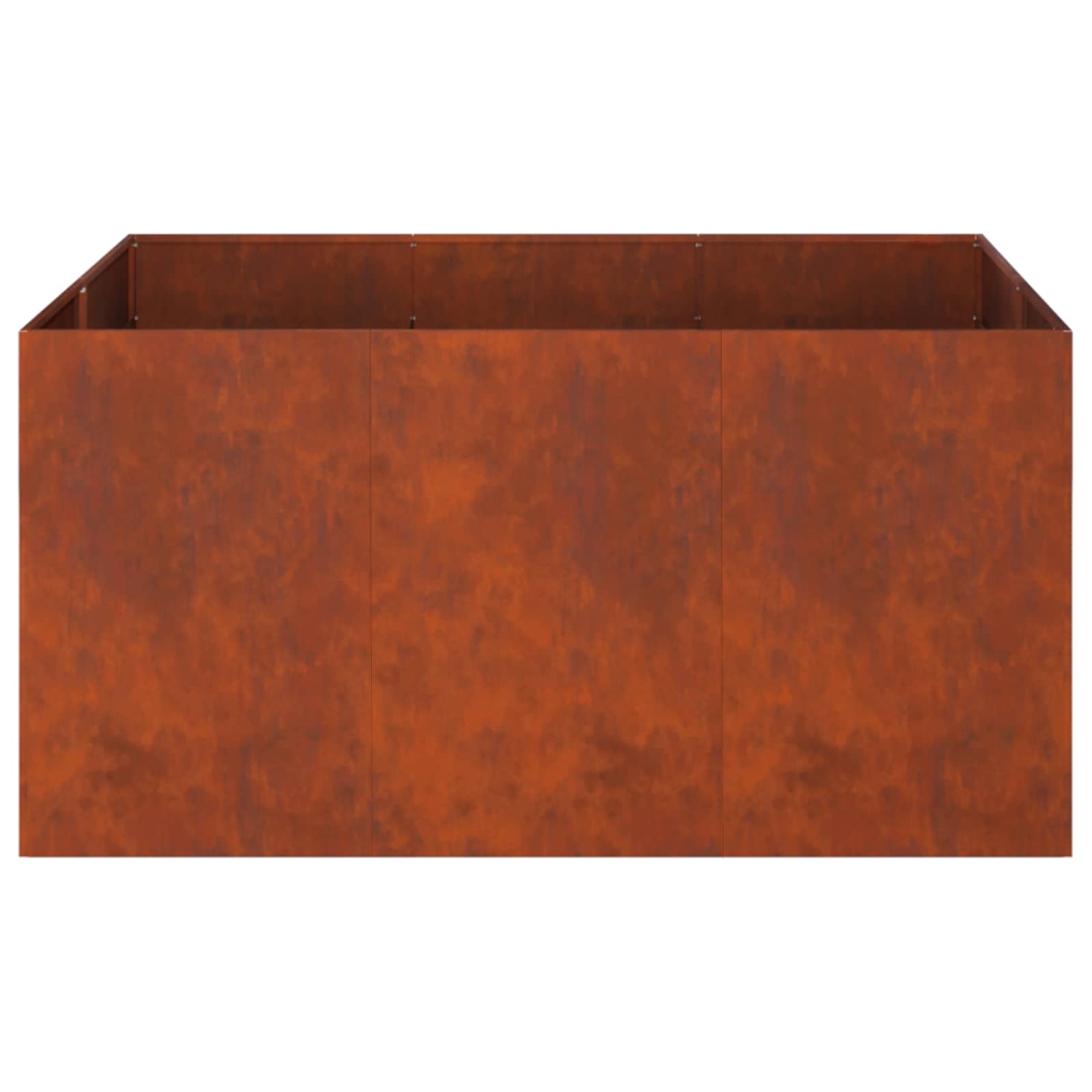 Kerti cserép rozsdás 120 x 80 x 60 cm időjárásálló acél