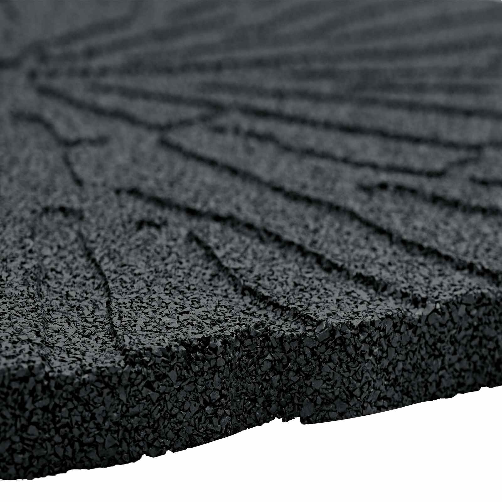 Lépőkő 6 pcs fekete ø 45 x 1,8 cm gumi