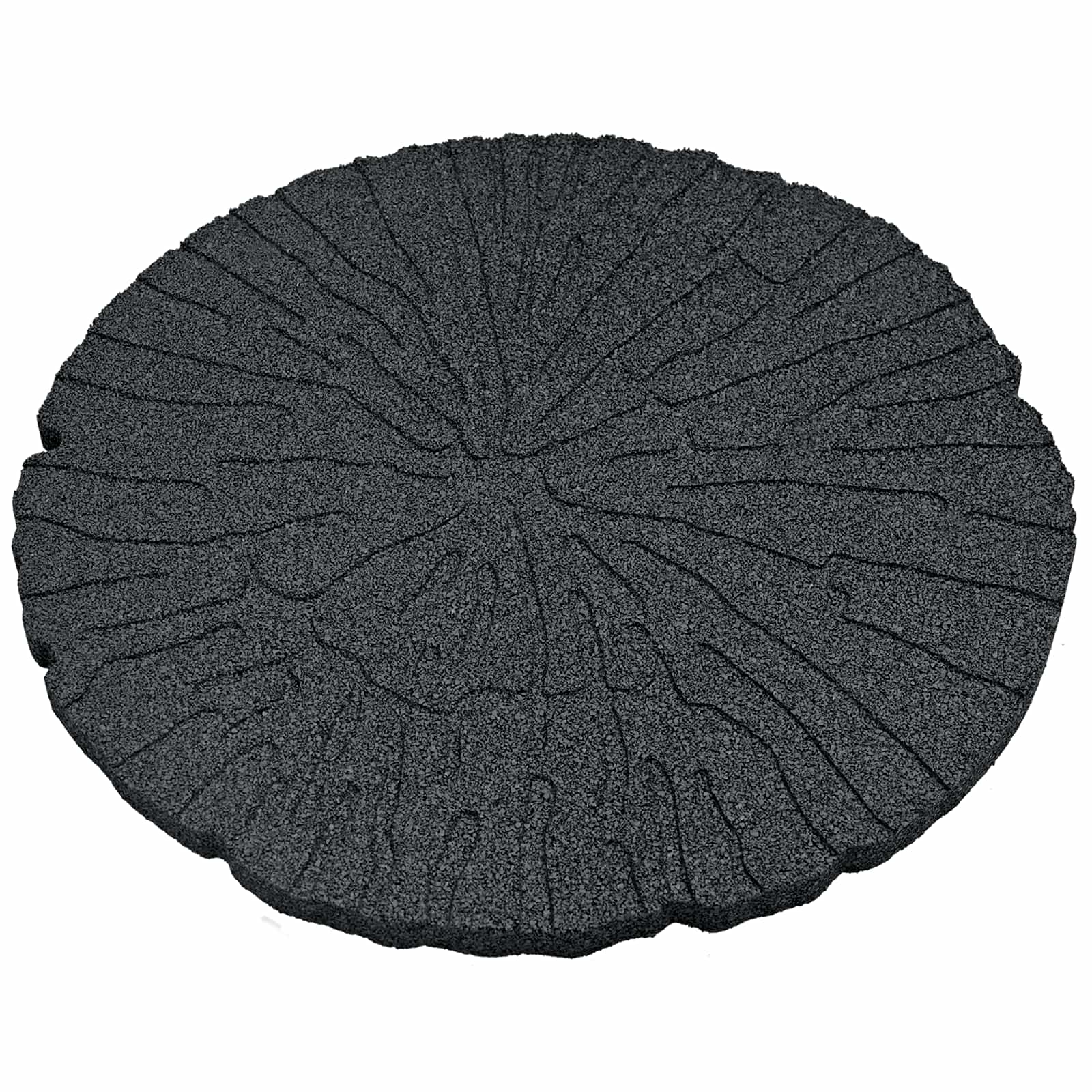 Lépőkő 6 pcs fekete ø 45 x 1,8 cm gumi