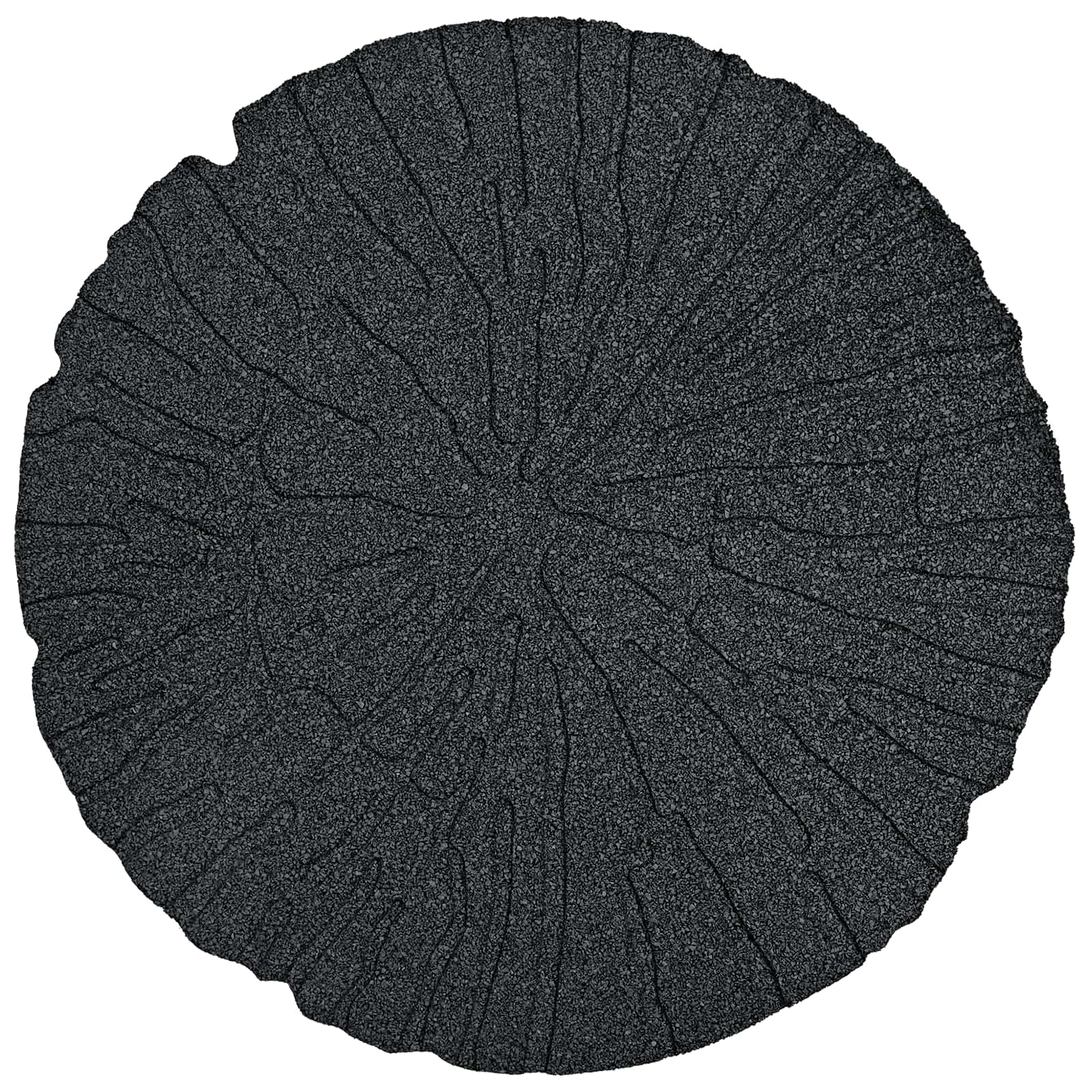 Lépőkő 6 pcs fekete ø 45 x 1,8 cm gumi