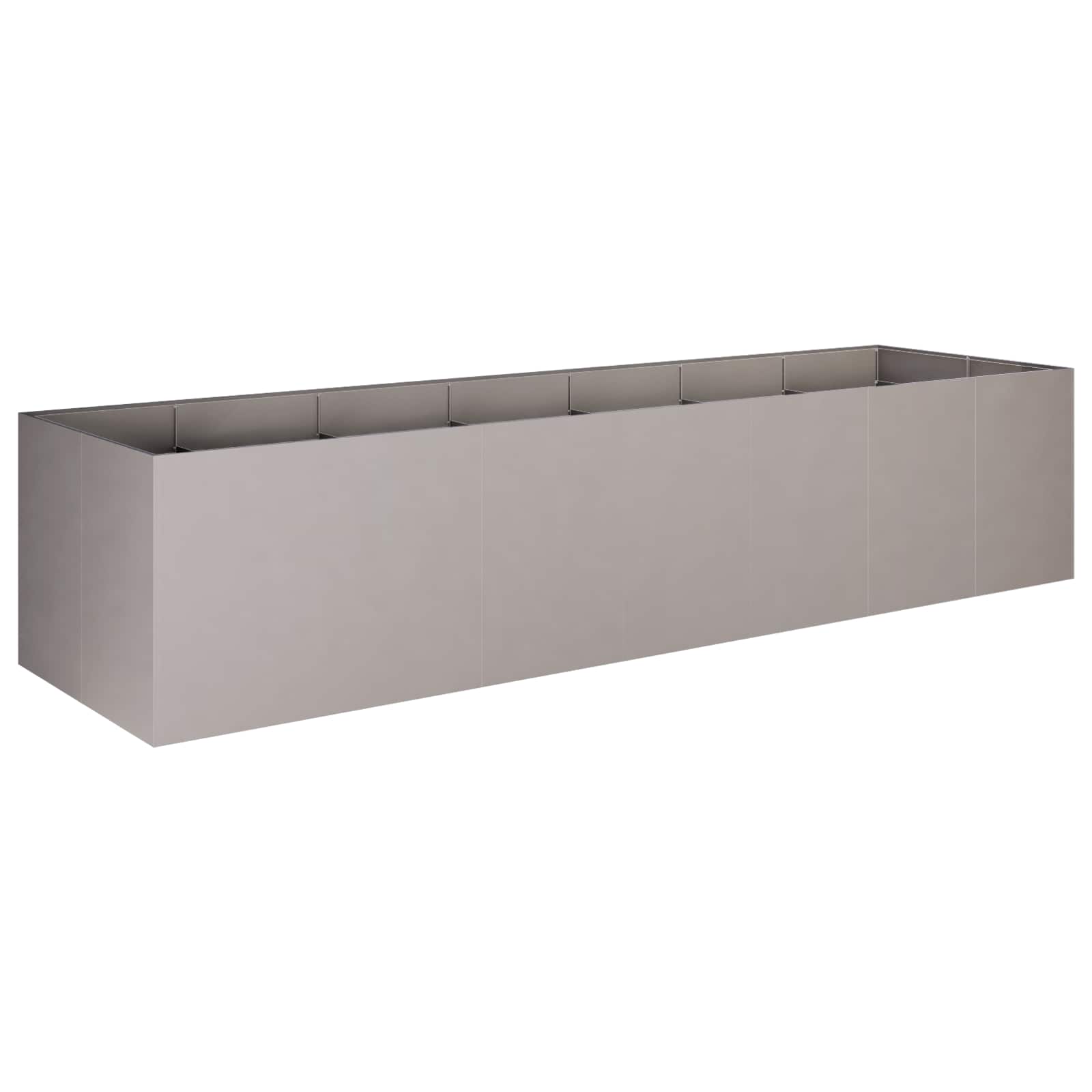 Kerti cserép rozsdás 280 x 80 x 60 cm időjárásálló acél