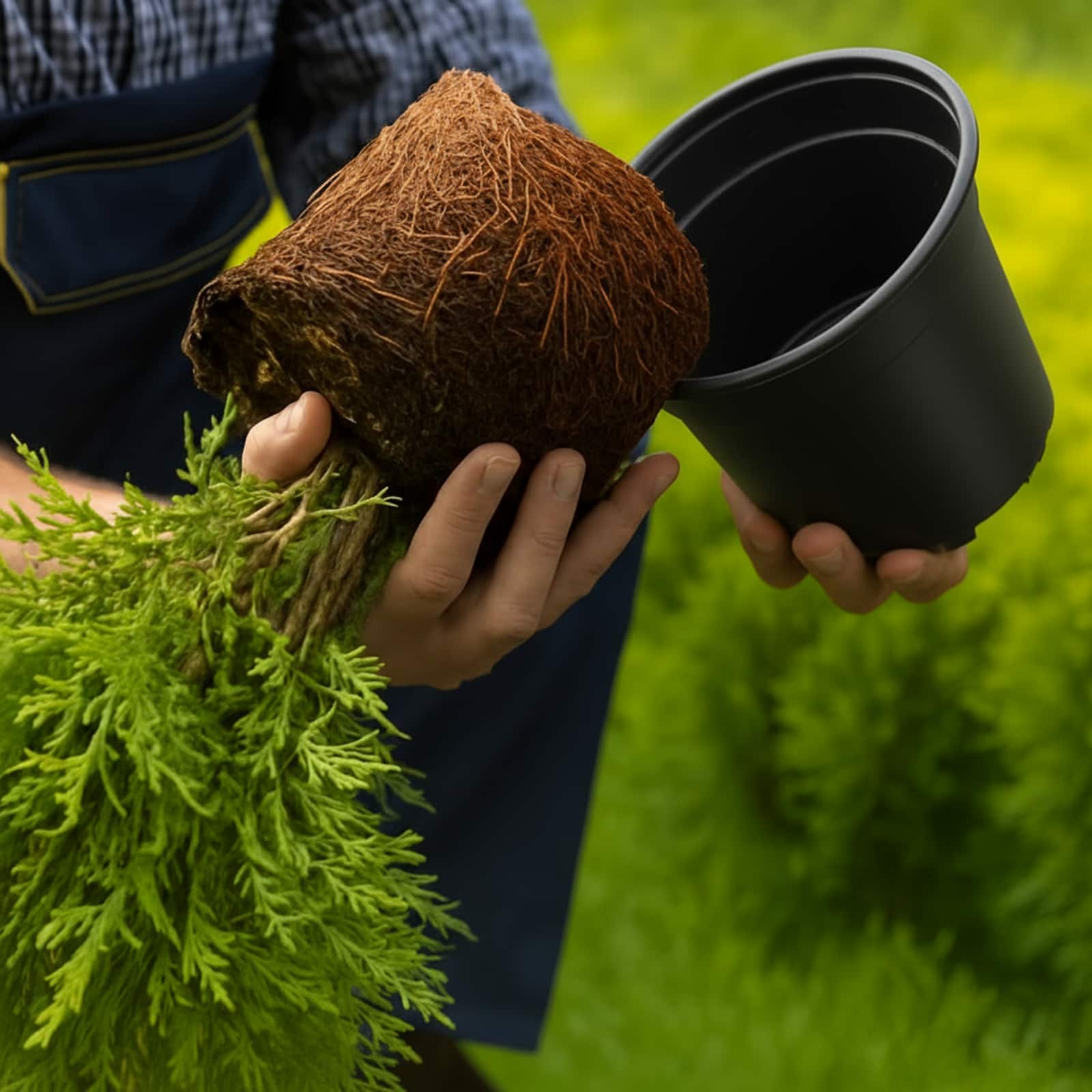 Virág cserép 100 pcs fekete ø 15 x 12.5 cm műanyag