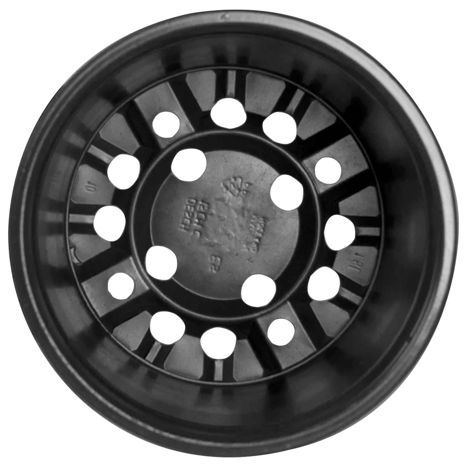 Virág cserép 100 pcs fekete ø 15 x 12.5 cm műanyag