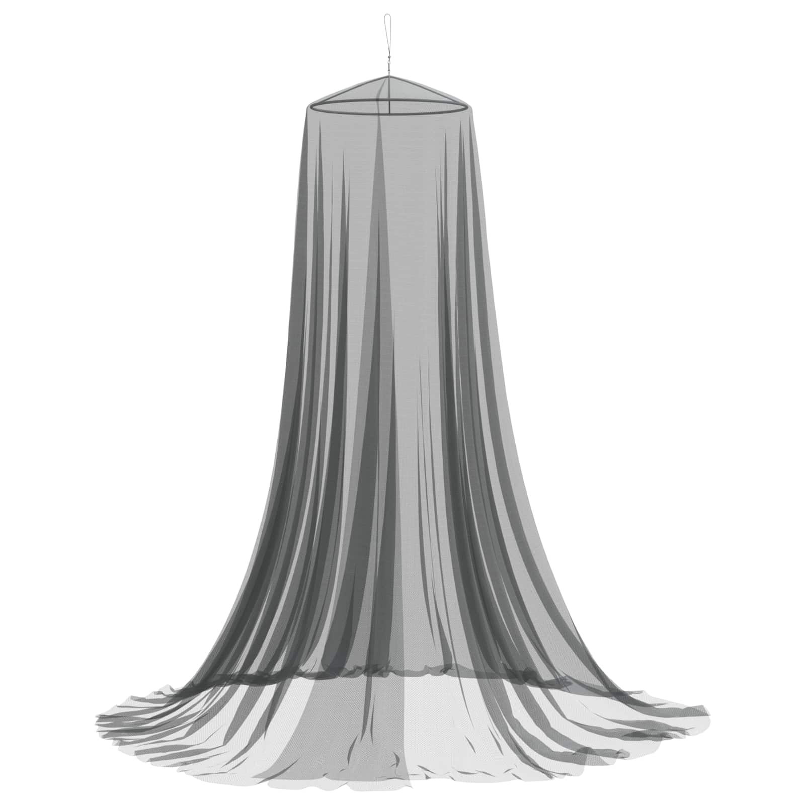 Szúnyogháló ágyhoz 3 pcs 156 hálós fekete ø56 x 220 cm