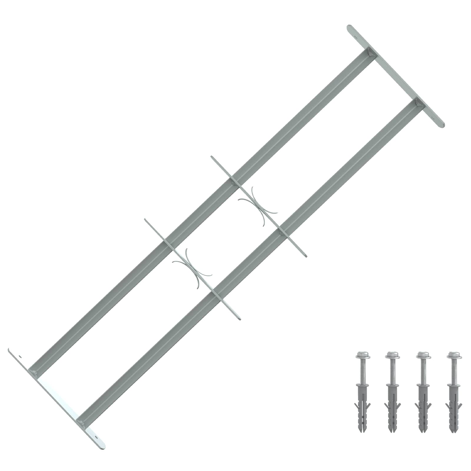 Ablakokhoz való biztonsági rács 2 keresztgerendával 3 pcs