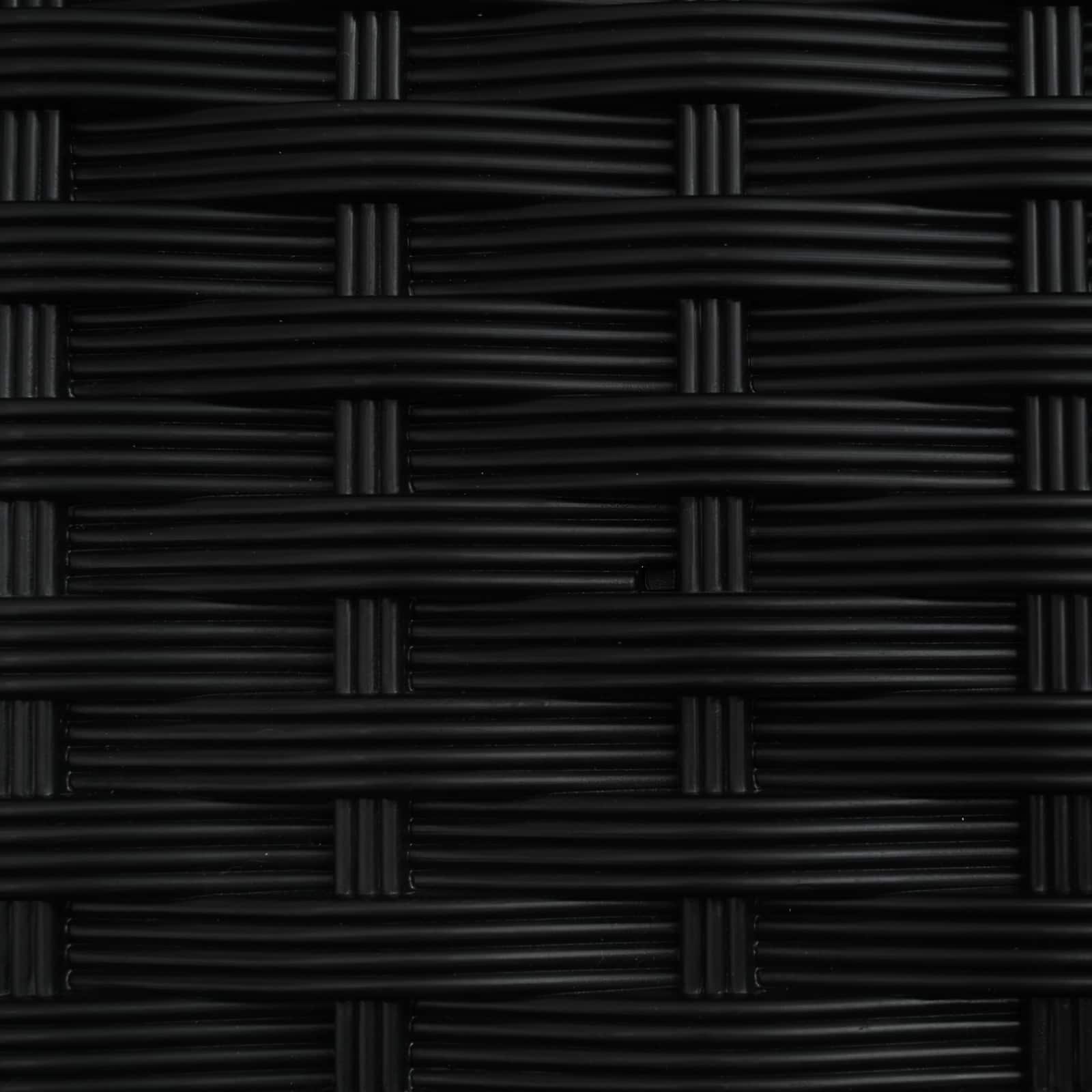 Magasított ágy trellis-szel és tetővel fekete 125 x 40 x 144 cm