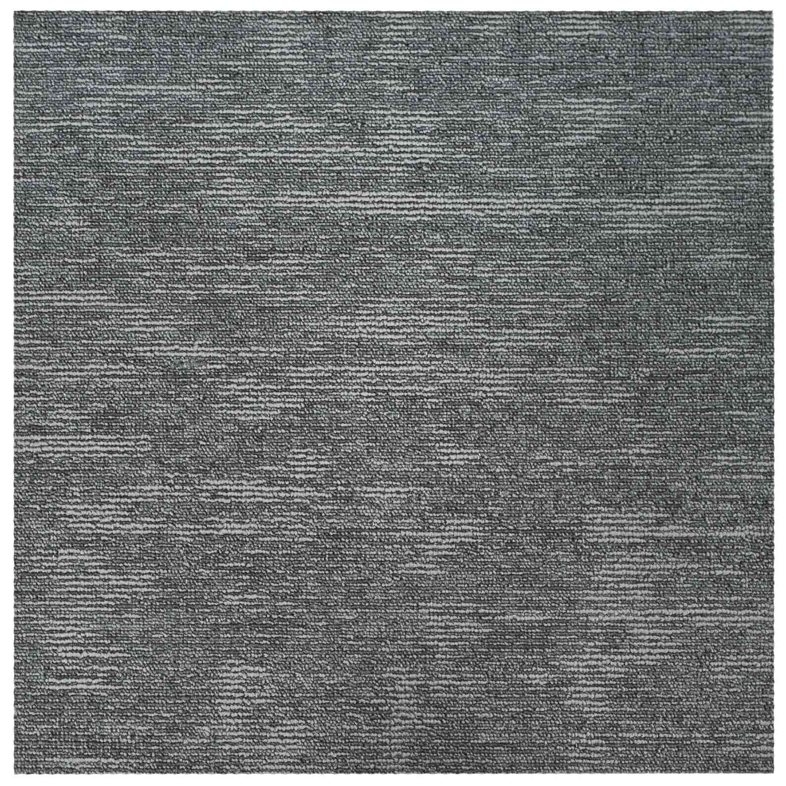 Szőnyegcsempe kőszürke 50 x 50 cm 36 pcs pp és bitumen