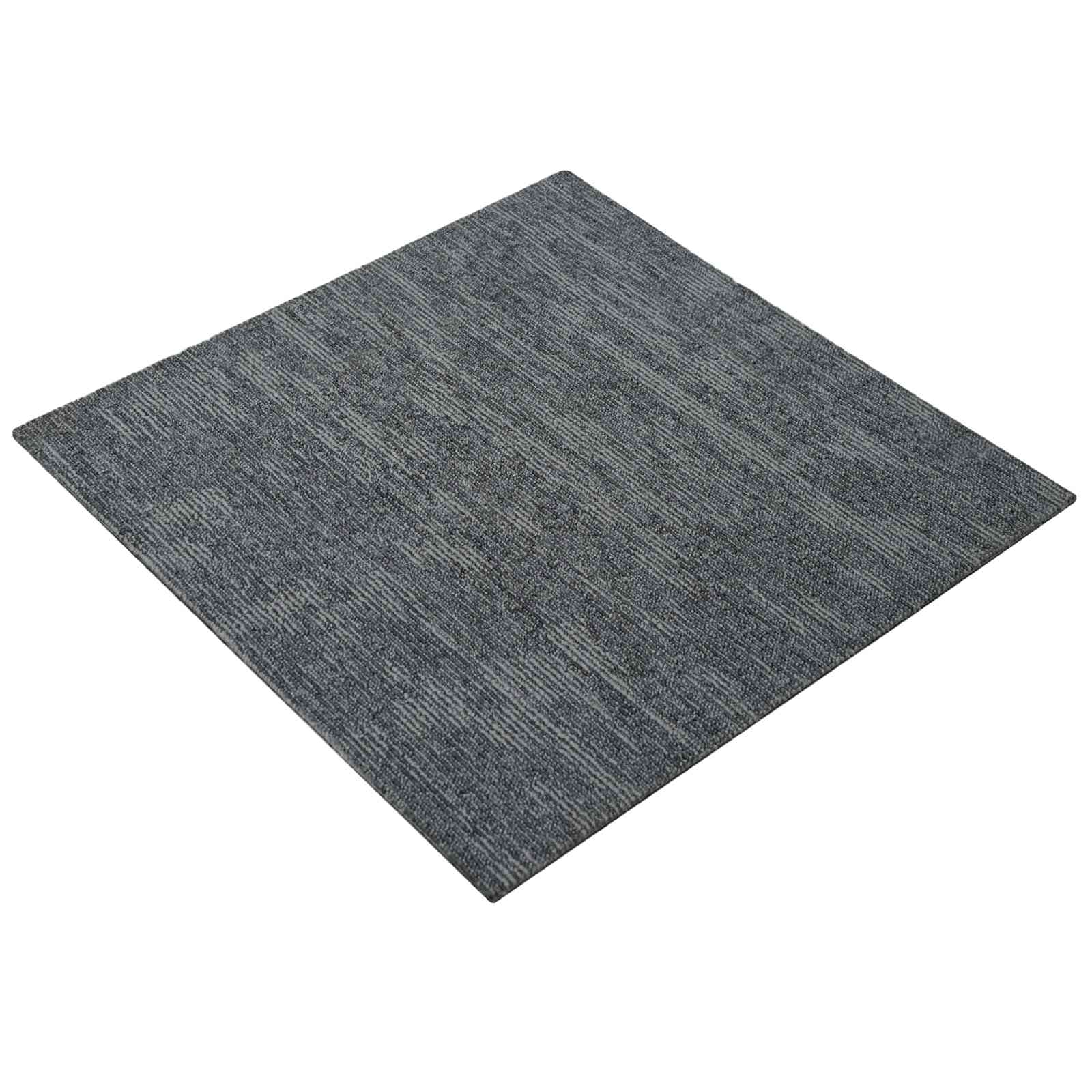 Szőnyegcsempe égszínkék 50 x 50 cm 36 pcs pp és bitumen
