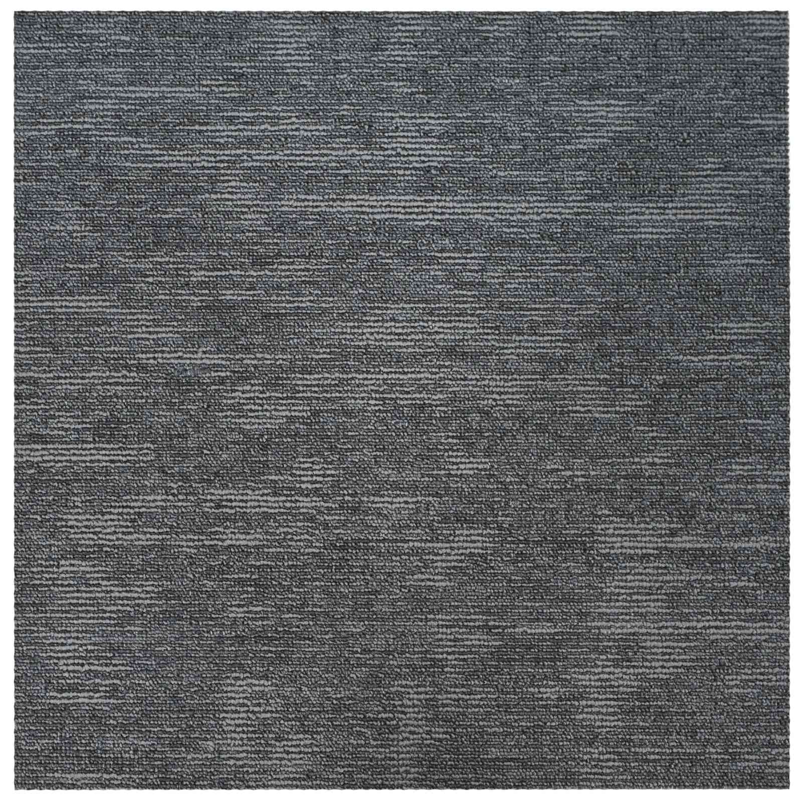 Szőnyegcsempe égszínkék 50 x 50 cm 36 pcs pp és bitumen