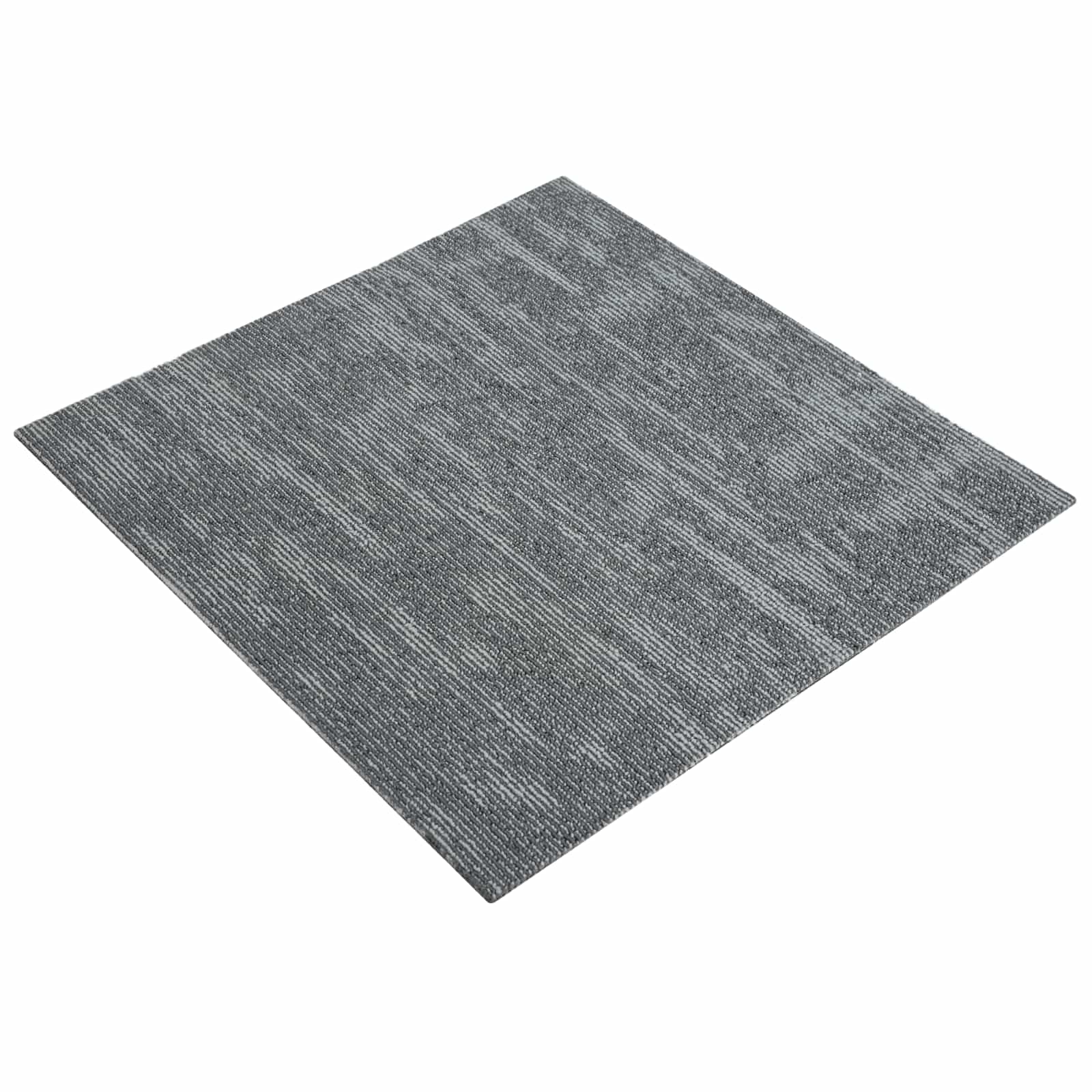 Szőnyegcsempe betonszürke 50 x 50 cm 4 pcs pp és bitumen