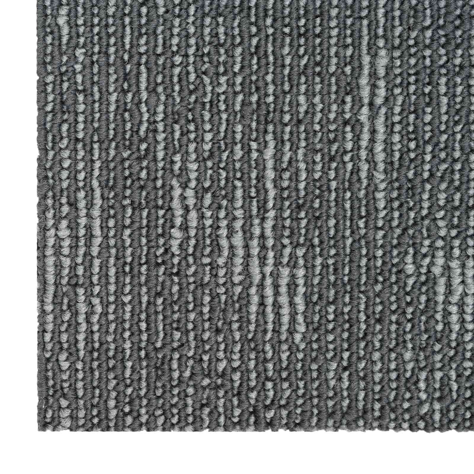 Szőnyegcsempe betonszürke 50 x 50 cm 36 pcs pp és bitumen
