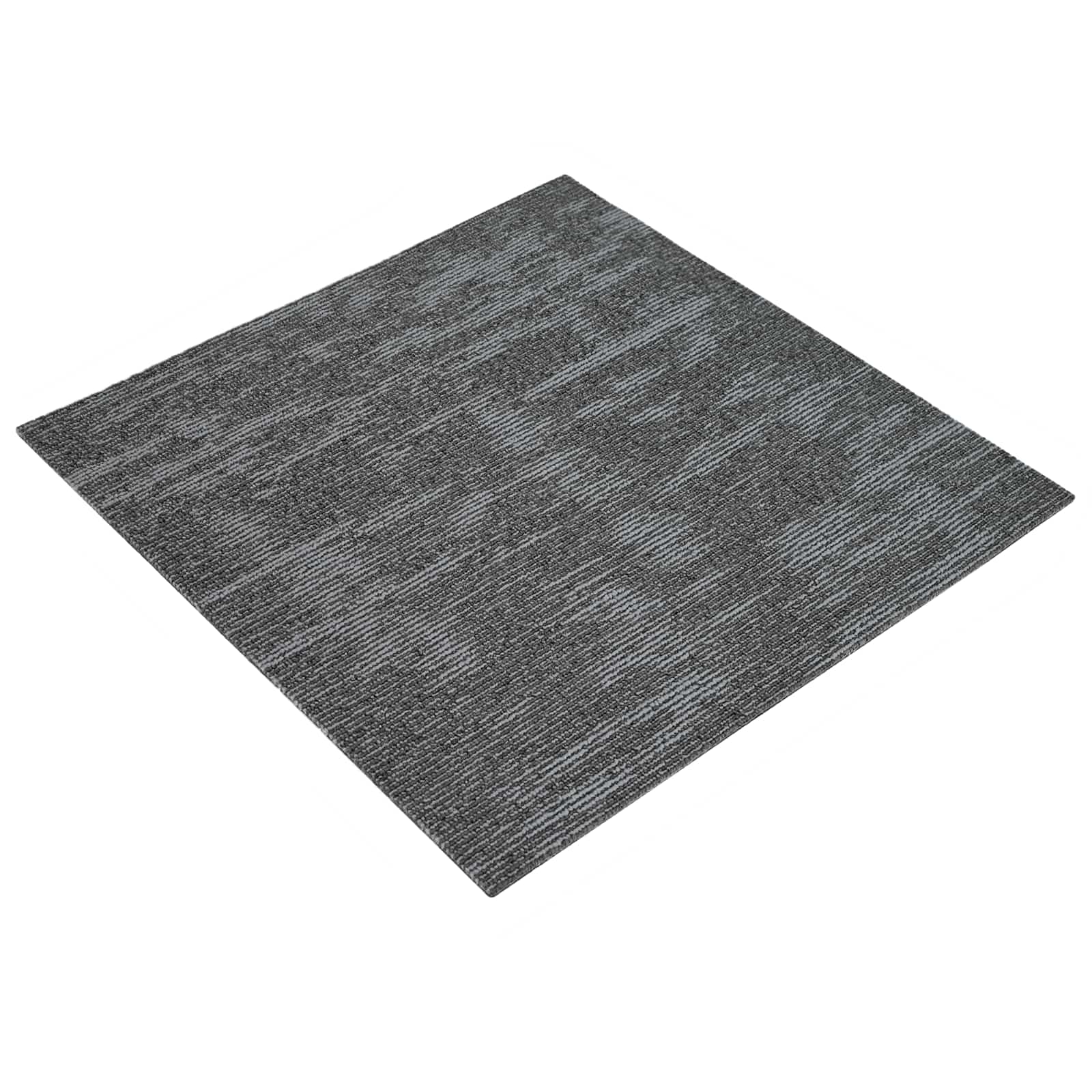 Szőnyegcsempe sötétszürke 50 x 50 cm 20 pcs pp és bitumen