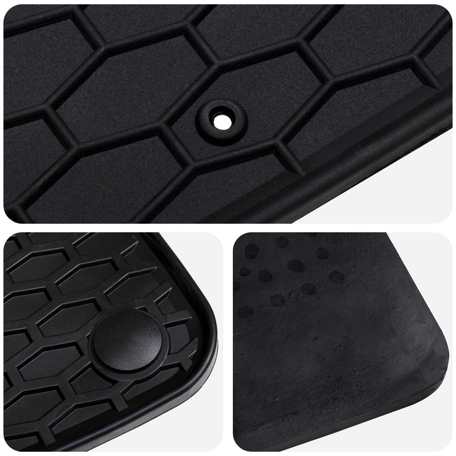Autószőnyeg 4 pcs fekete tpe
