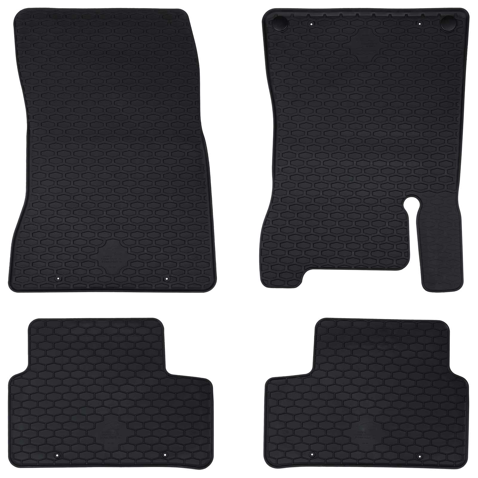Autószőnyeg 4 pcs fekete tpe