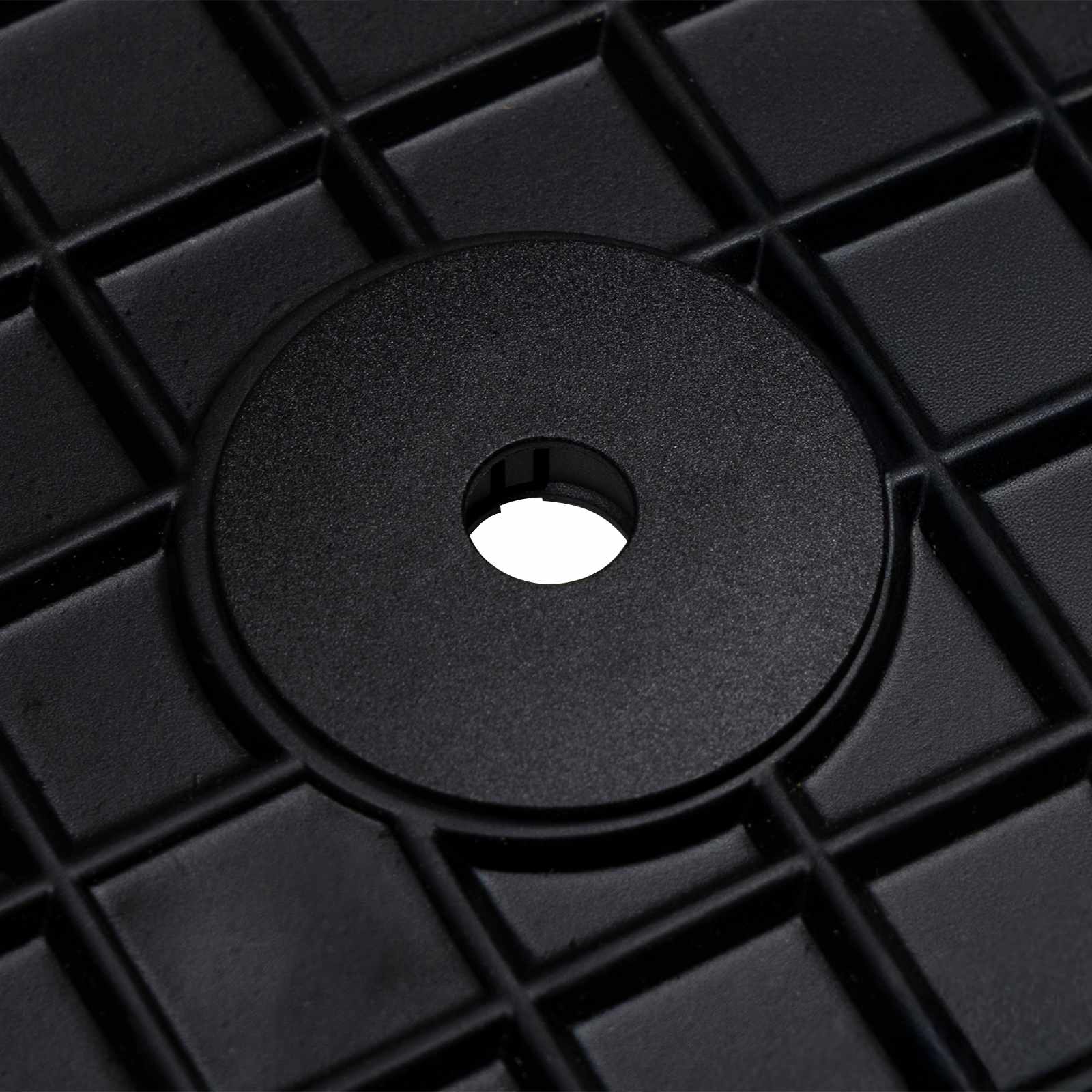 Autószőnyeg 4 pcs fekete alkalmas vw caddy bs gumi