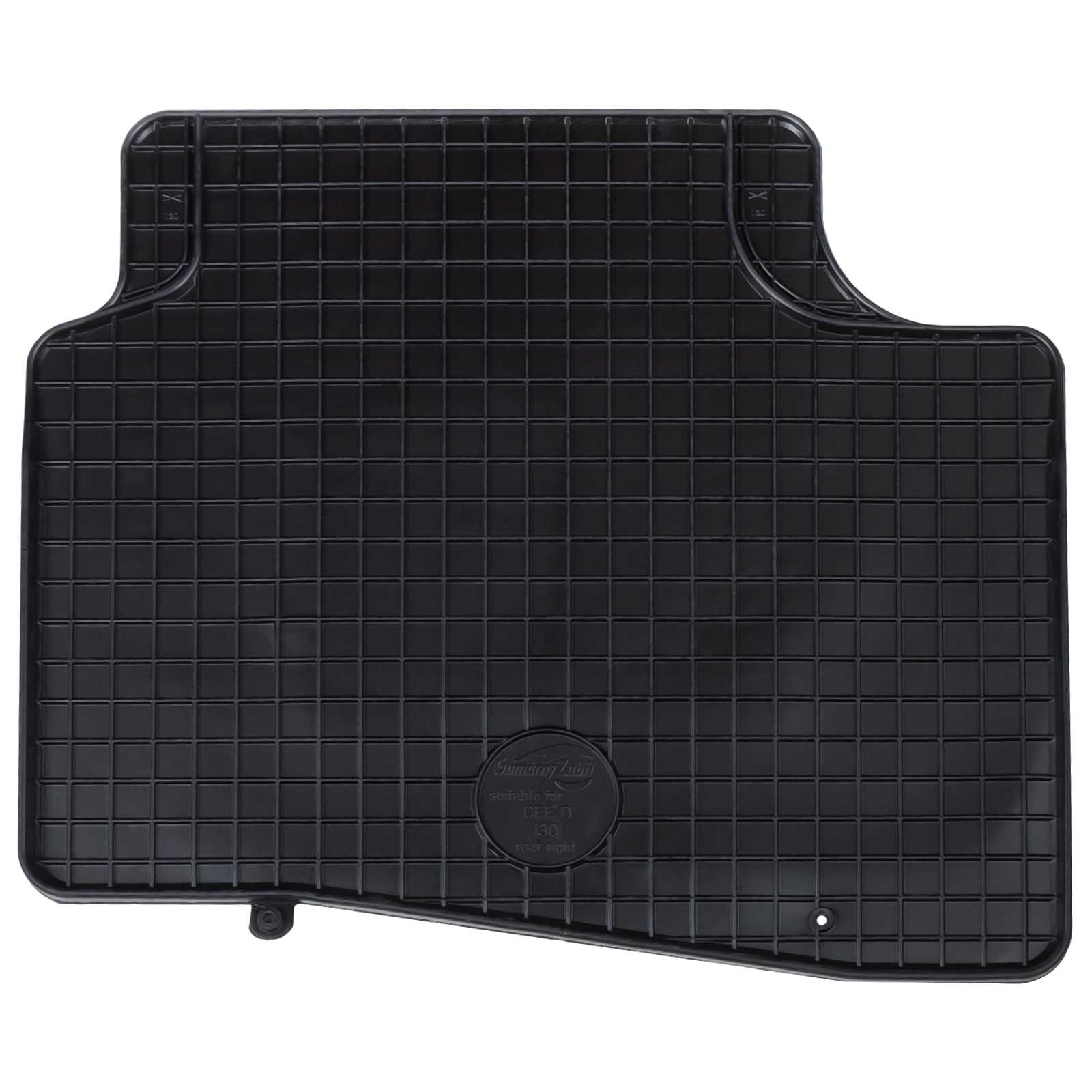 Autószőnyeg 4 pcs fekete i30 limousine-hoz 2007-2011-ig gumi