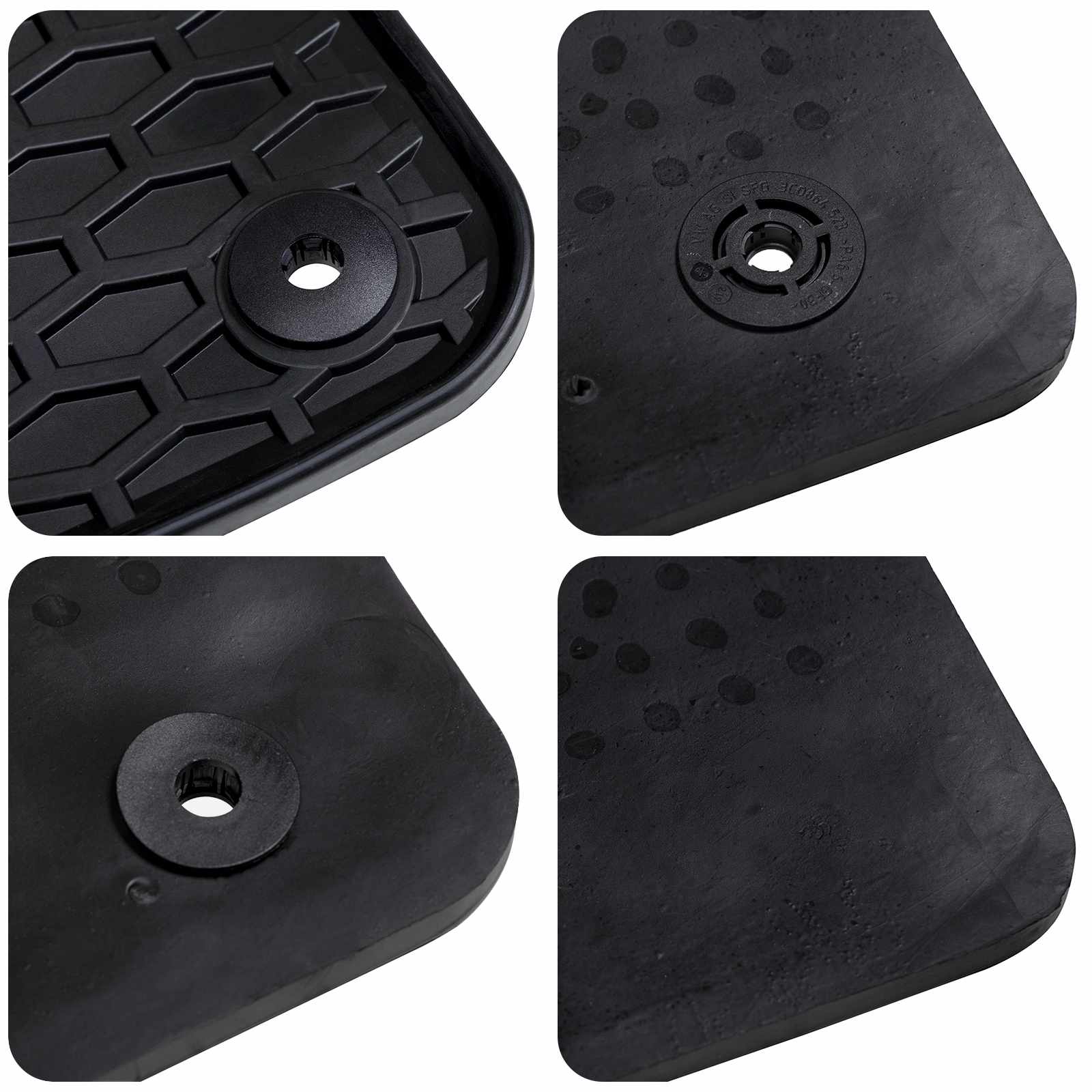 Autószőnyeg 4 pcs fekete gumi