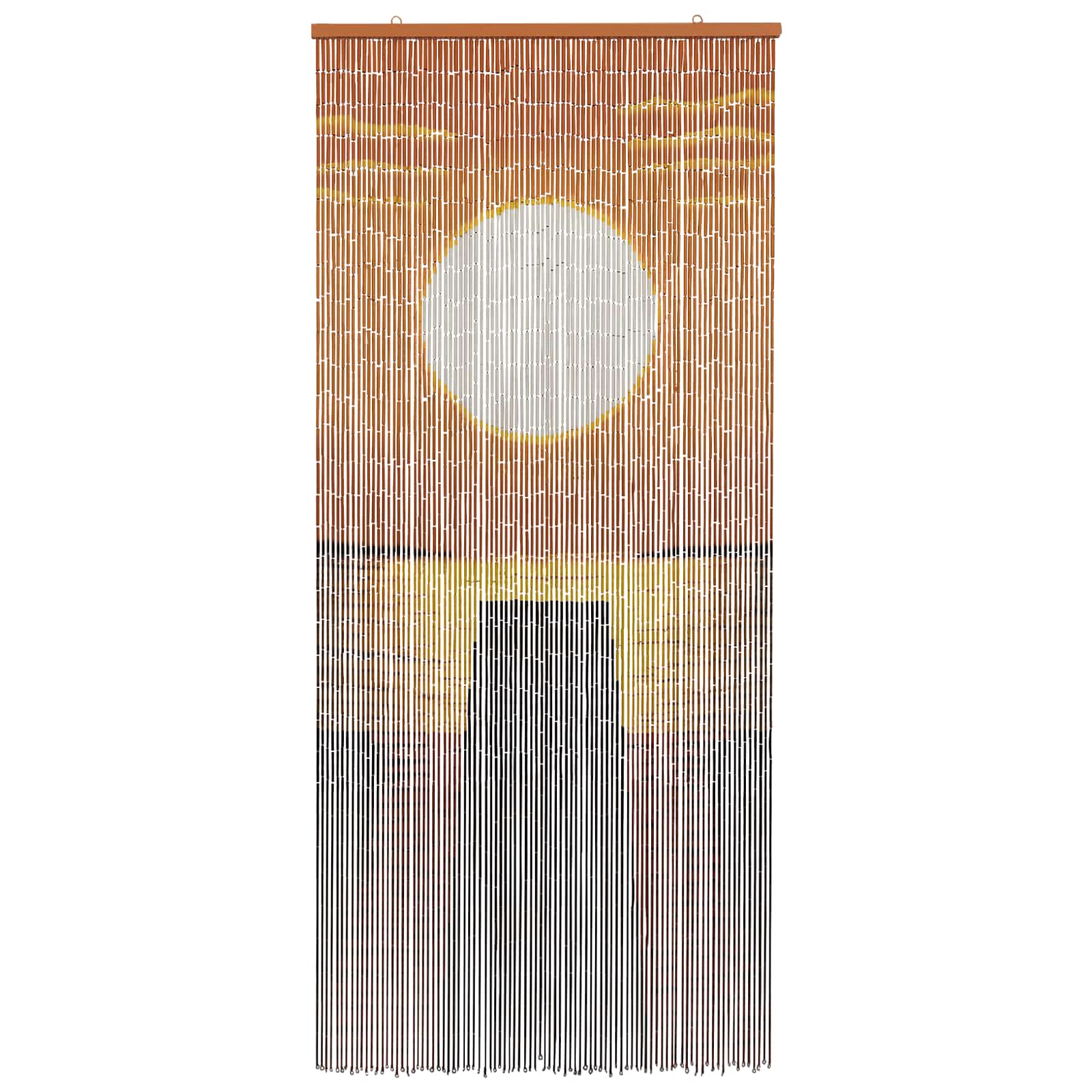 Rovar ajtófüggöny színes 200 x 90 cm bambusz