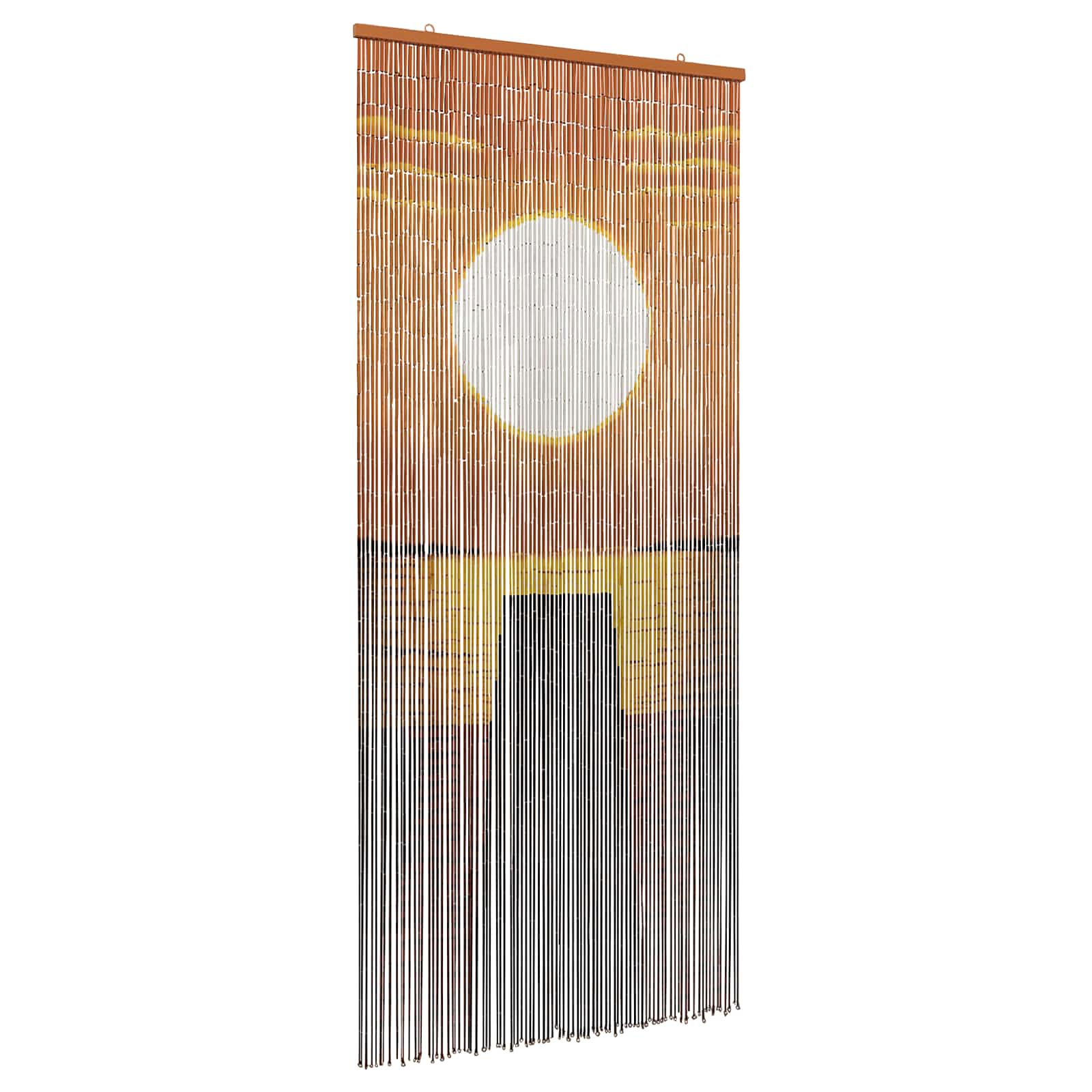 Rovar ajtófüggöny színes 200 x 90 cm bambusz