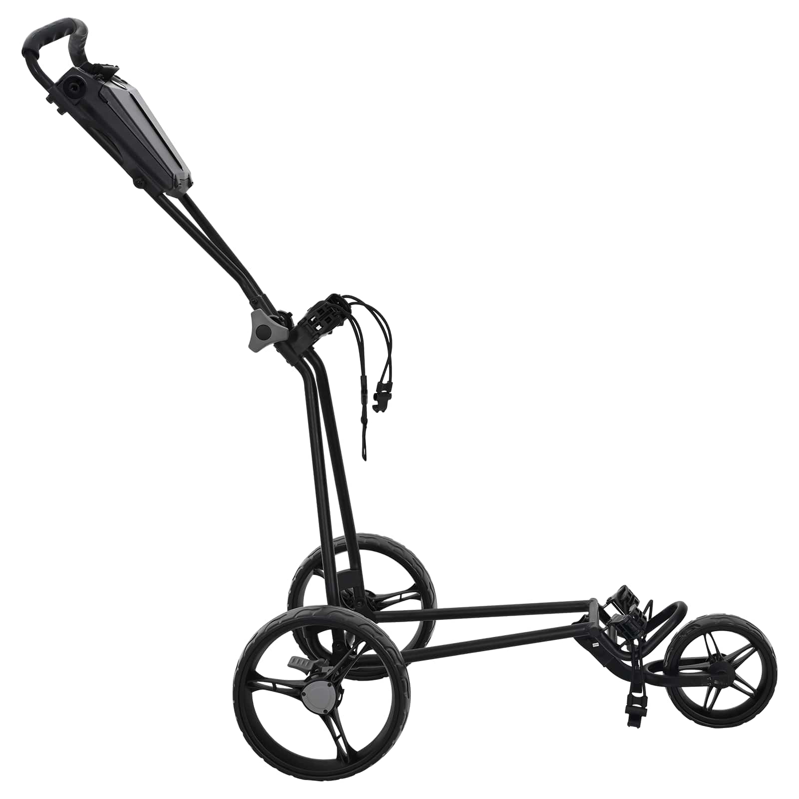 Golf kocsi fekete 95 x 60 x 130 cm vas