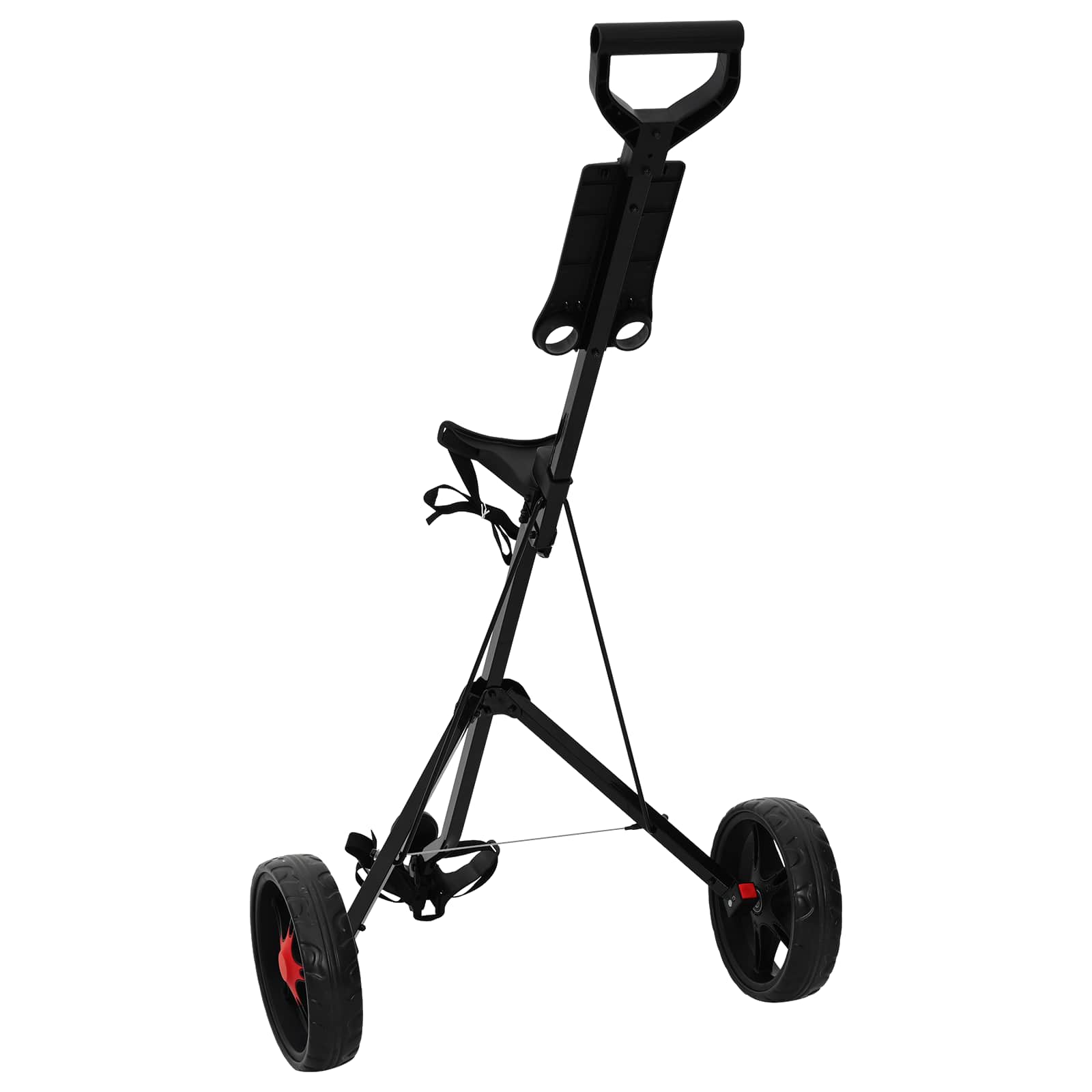 Golf kocsi fekete 66 x 65 x 112 cm vas