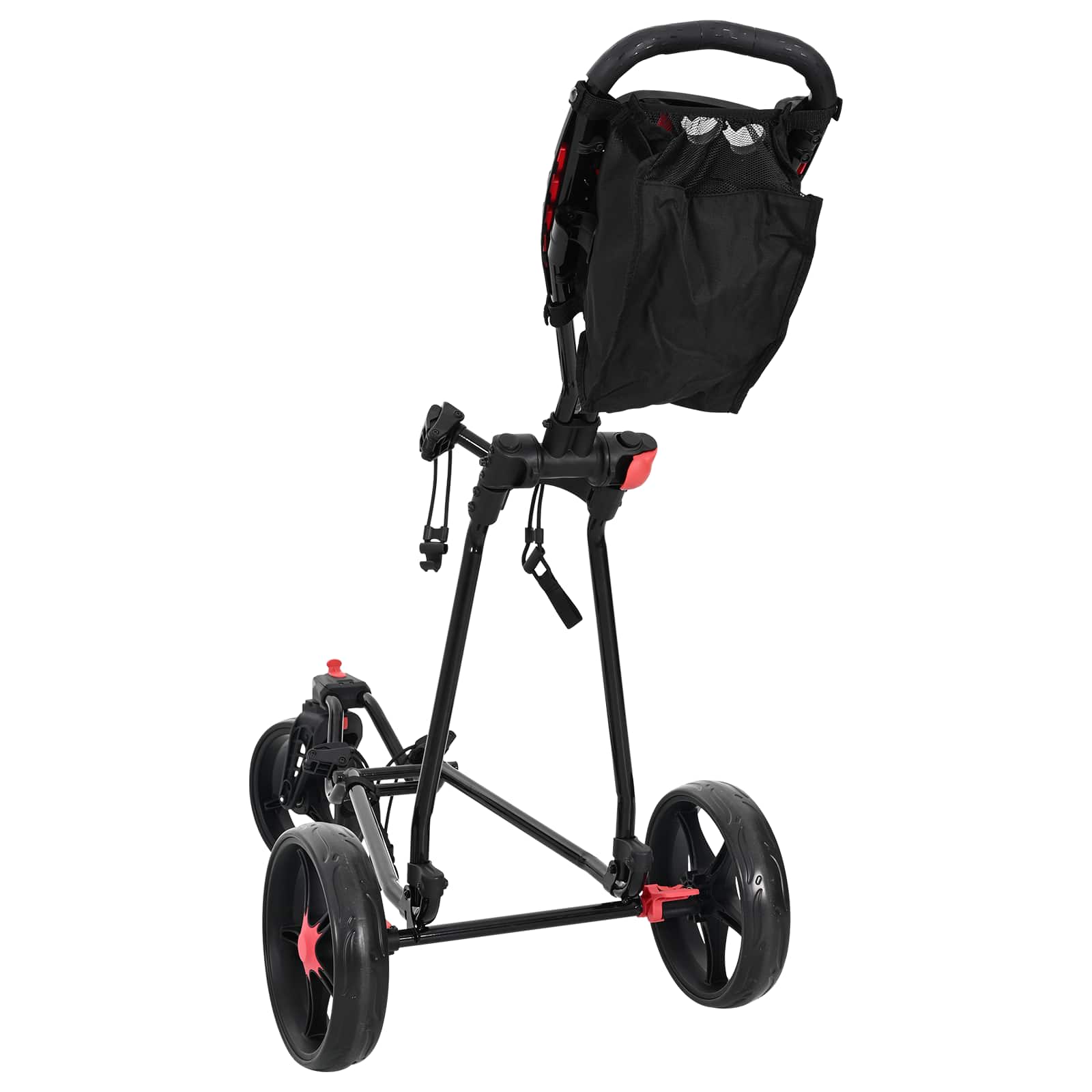 Golf kocsi fekete 110 x 60 x 132 cm vas