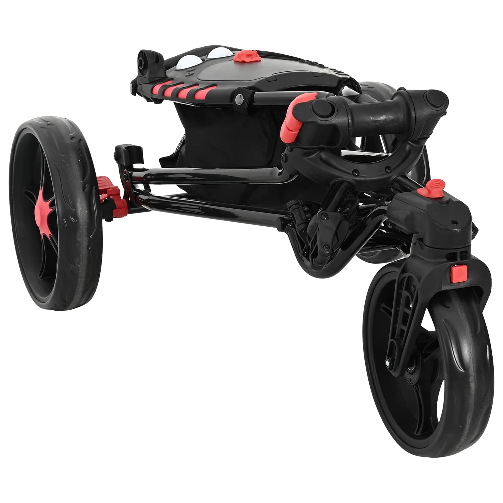 Golf kocsi fekete 110 x 60 x 132 cm vas