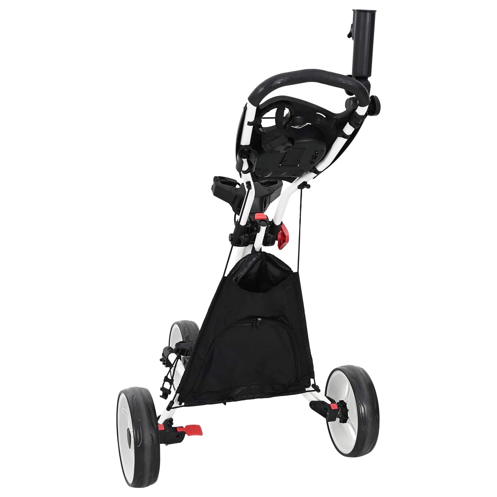 Golf kocsi fekete és fehér 100 x 69 x 114 cm alumínium