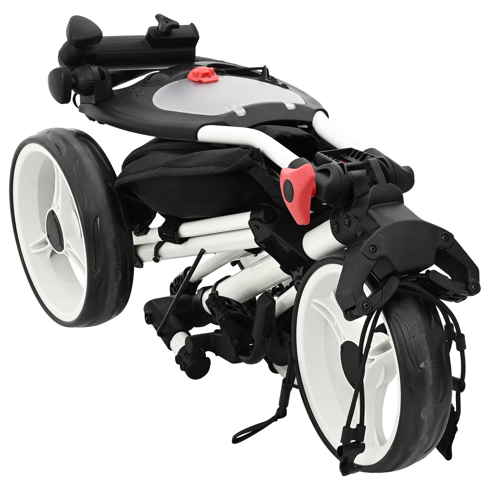 Golf kocsi fekete és fehér 100 x 69 x 114 cm alumínium