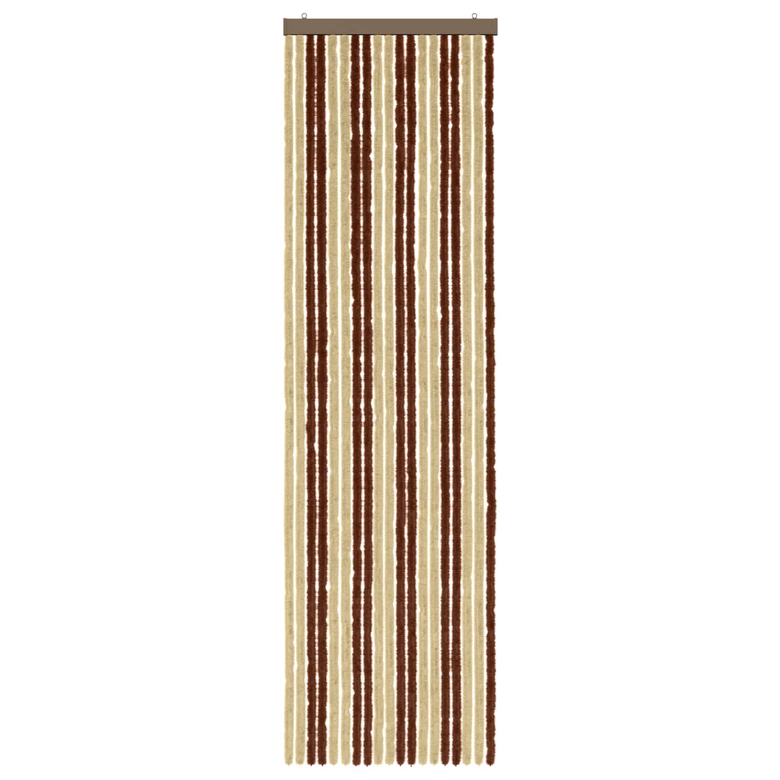 Rovar függöny chenille barna és bézs 56 x 200 cm 100% pp