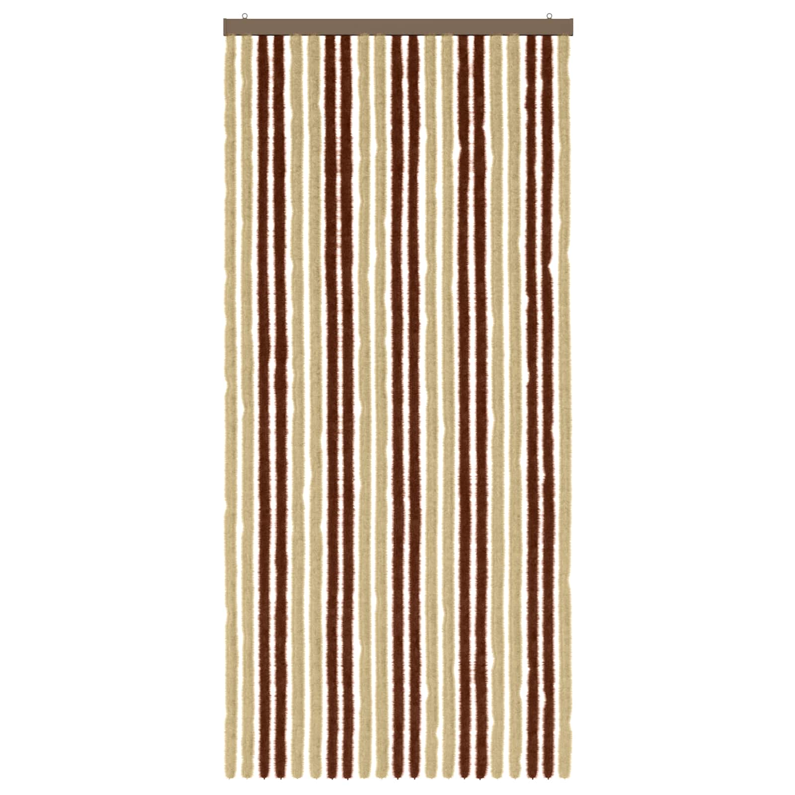 Rovar függöny chenille barna és bézs 90 x 200 cm 100% pp